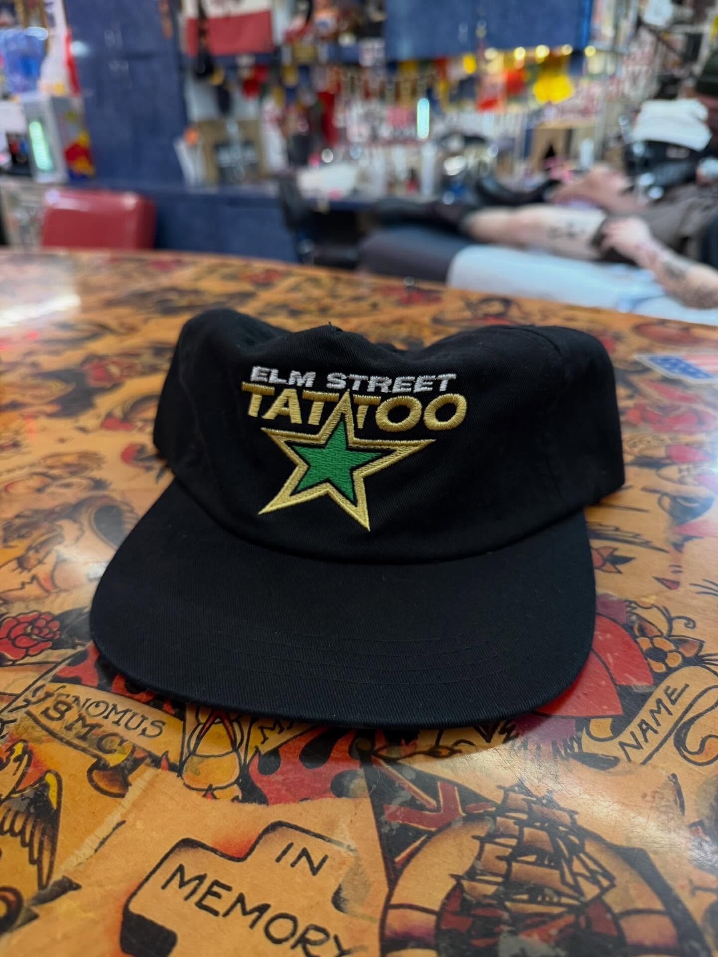 ***SOLD OUT!!!***Retro Dallas Stars inspired hats for @elmstreettattoo limited to 100! Embroidered by @pantherprintingusa on the best blanks around. Visit the BigCartel link in bio to purchase. Will ship soon!  https://jacobyoungtattoos.bigcartel.com