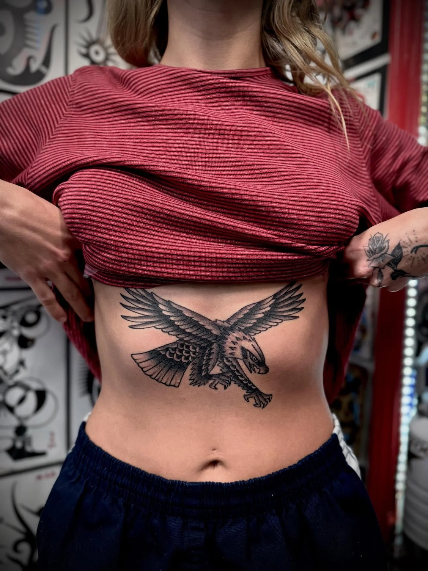 Eagle for my friend @miakatzahl done @elmstreettattoo visit the link in bio to book your time. Enhance your aesthetics.
