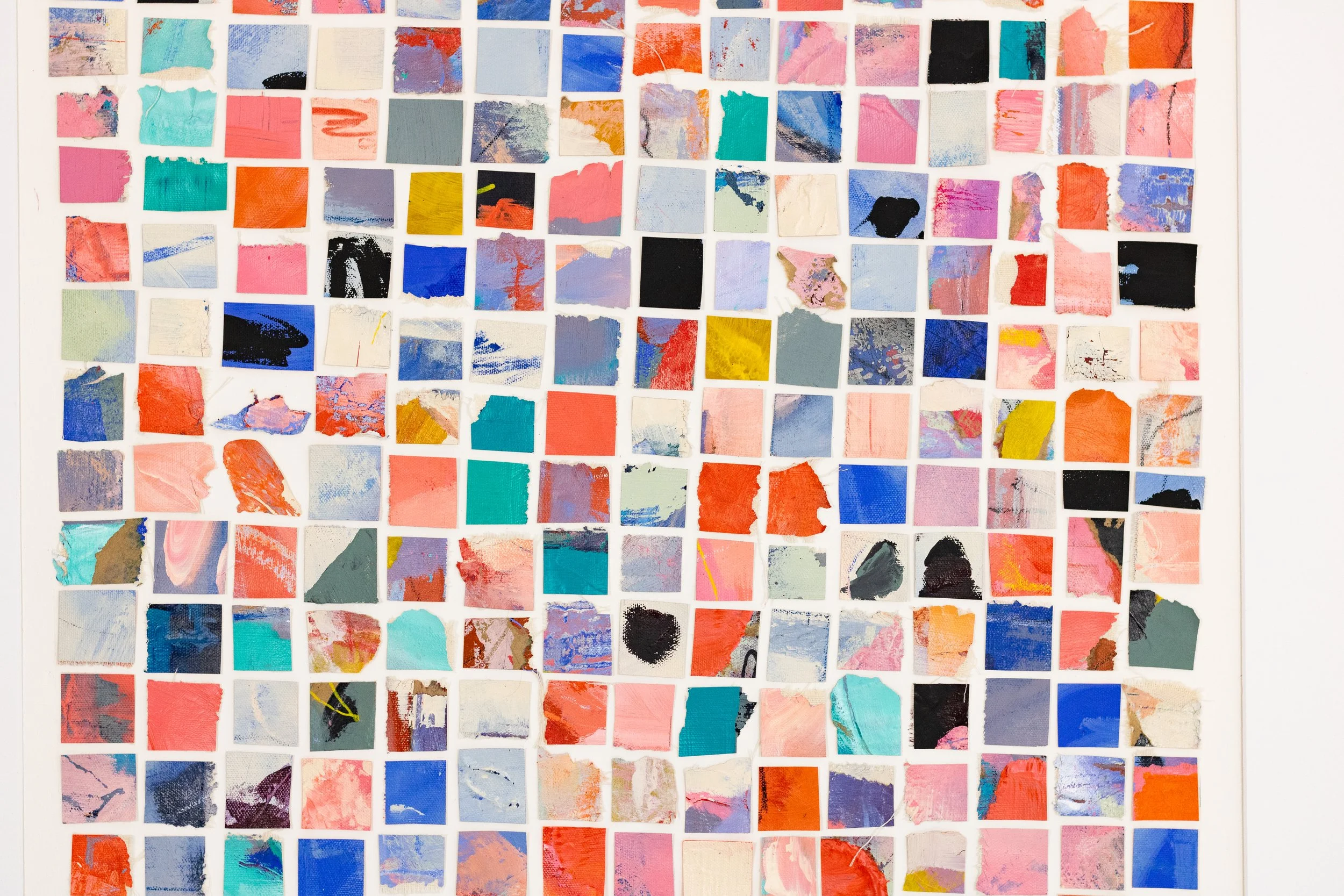 Golden State Nostalgia (close up view) , 38 x 30 in. framed, mixed media collage