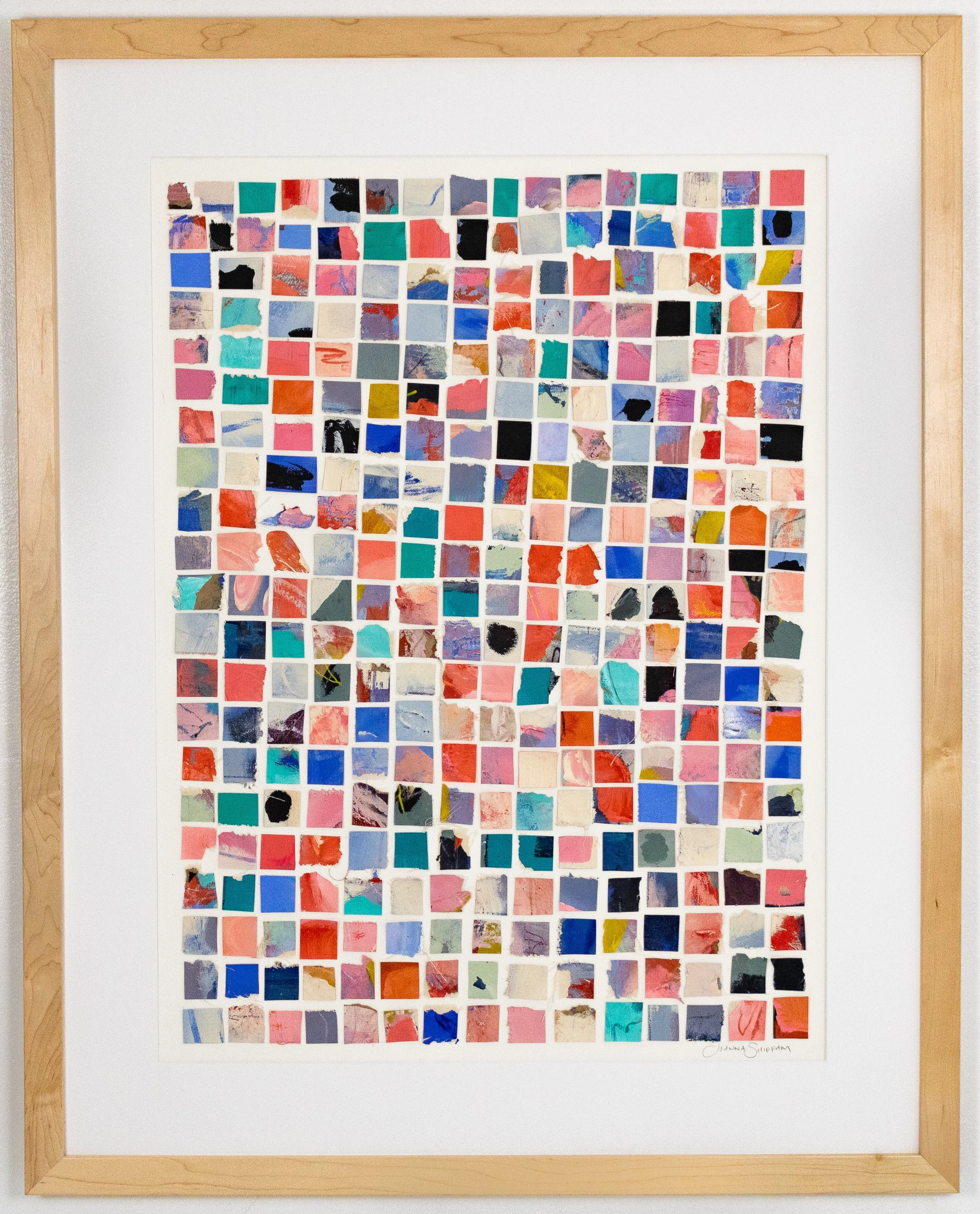 Golden State Nostalgia,  38 x 30 in. framed, mixed media collage