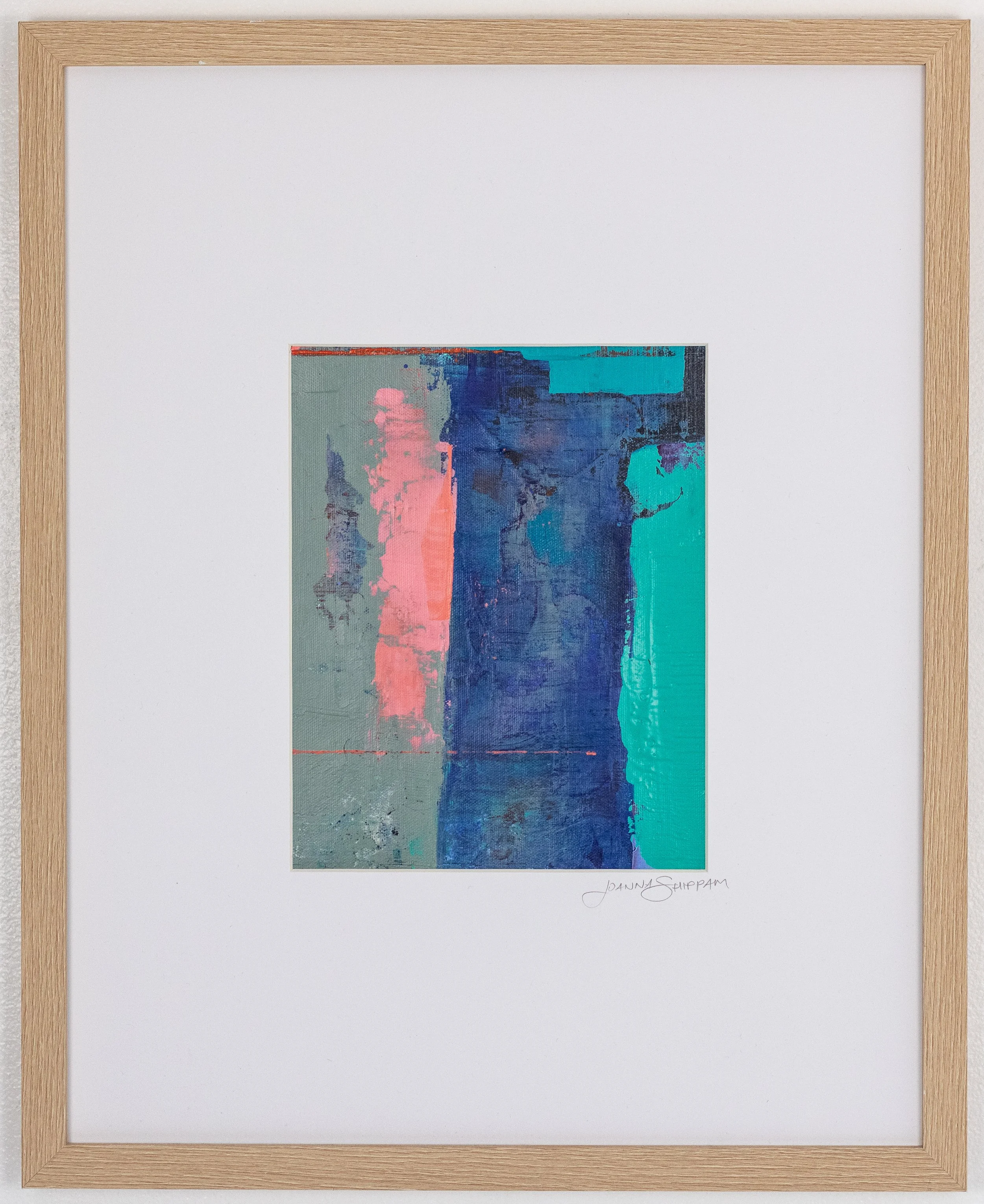 A Slant Of Light, 21 x 17 in. framed, acrylic