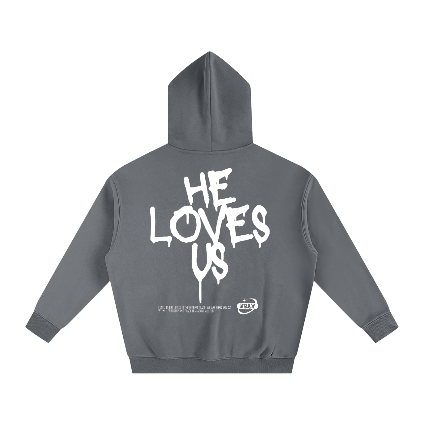 HE LOVES US - Oversize Fleeced Hoodie