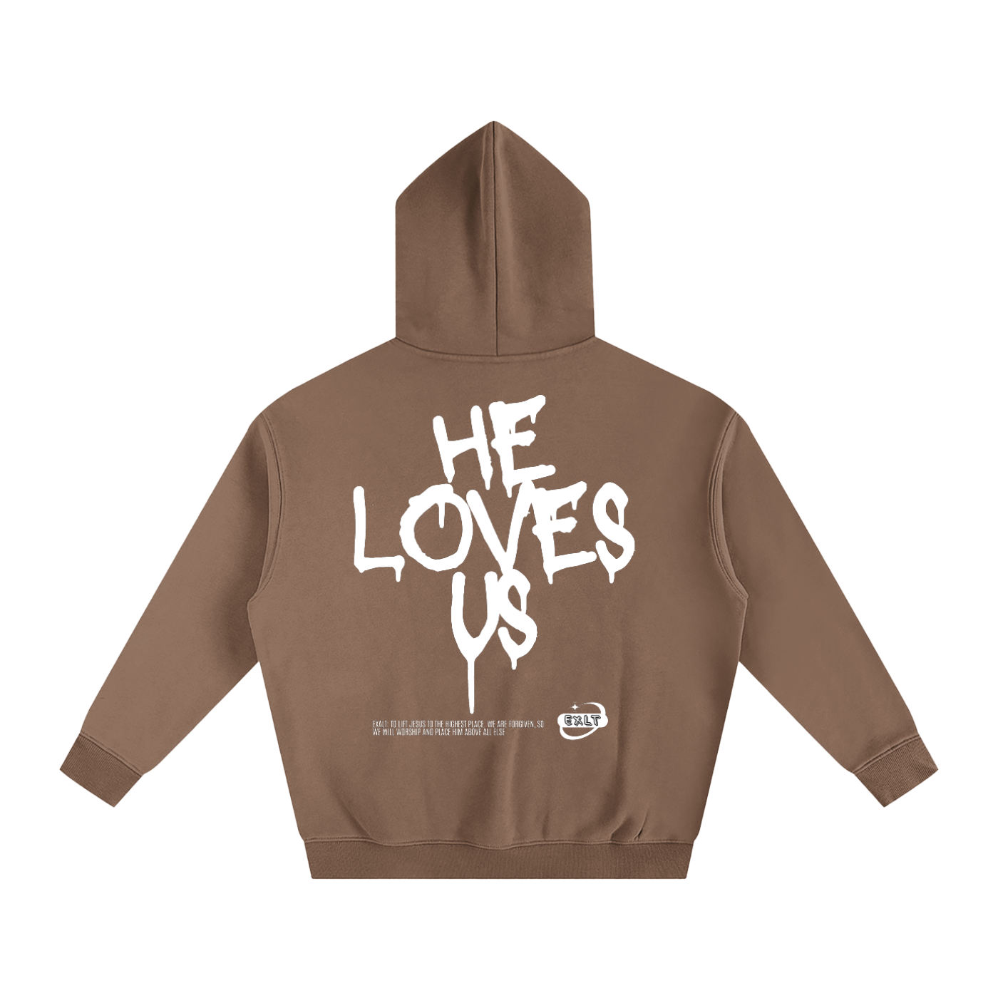 HE LOVES US - Oversize Fleeced Hoodie
