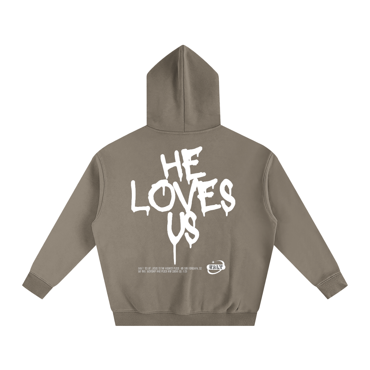 HE LOVES US - Oversize Fleeced Hoodie