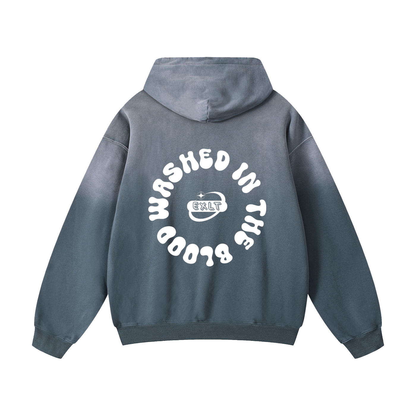 WASHED IN THE BLOOD - Heavyweight Sunfade Oversized Hoodie