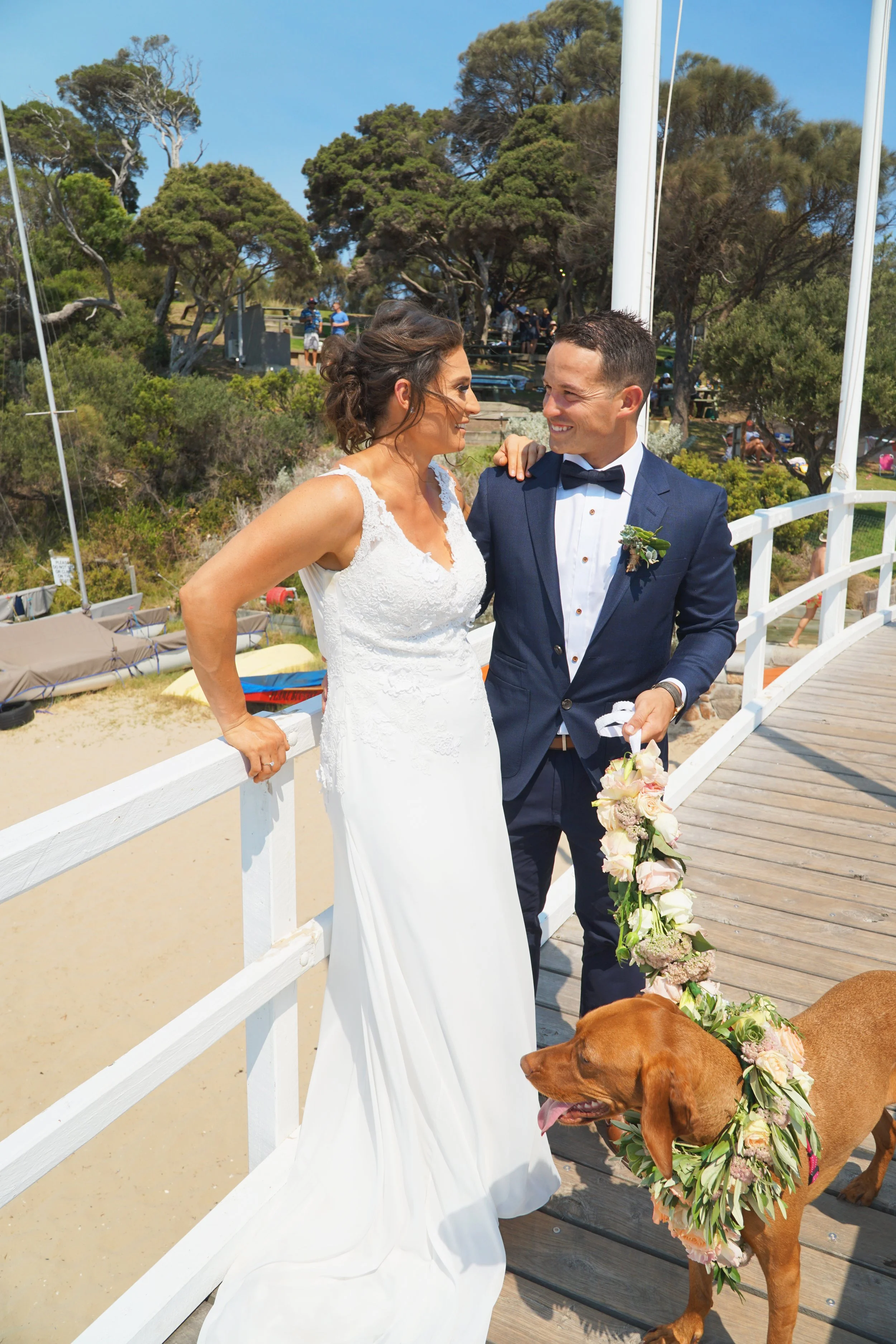 Bec & Tom's Wedding at Blairgowrie Yacht Squadron, Photo Shoots at Rye Foreshore, Rye Beach & Rye Ocean Beach 