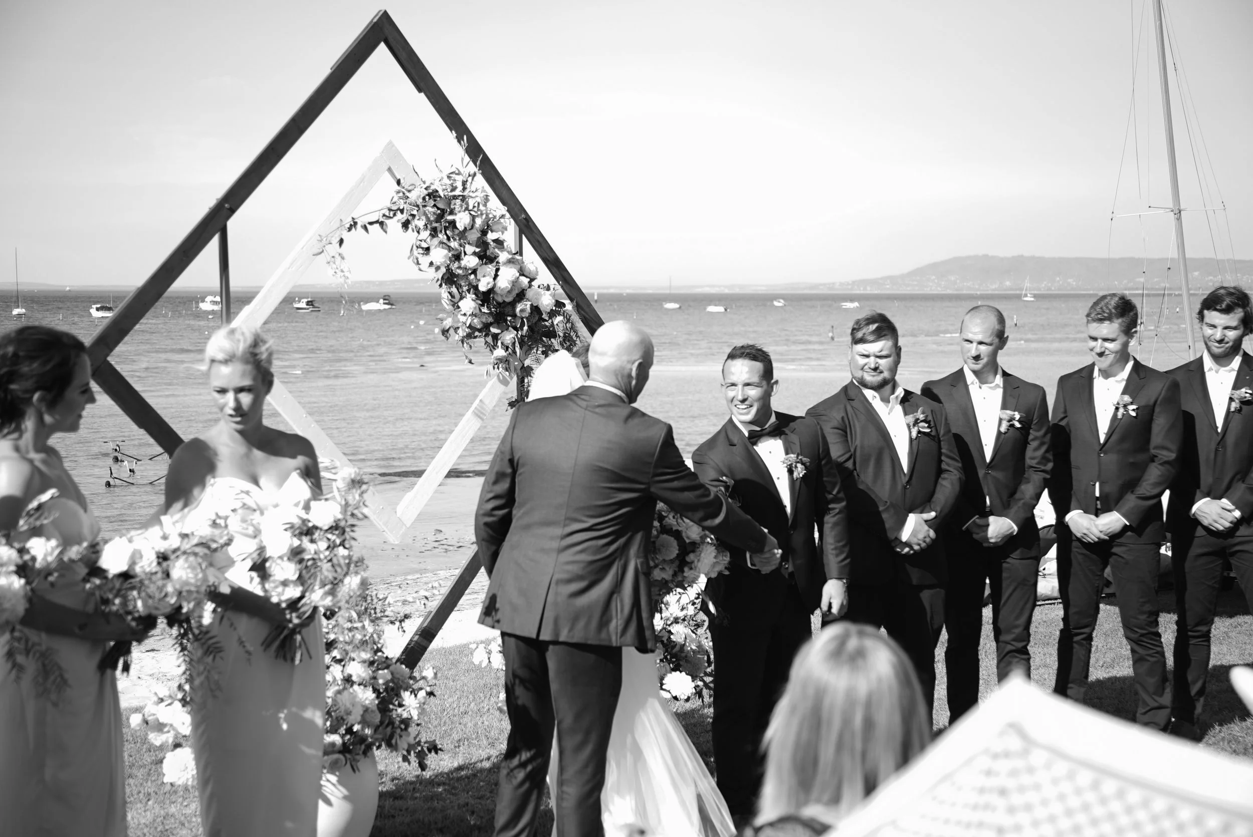 Bec & Tom's Wedding at Blairgowrie Yacht Squadron, Photo Shoots at Rye Foreshore, Rye Beach & Rye Ocean Beach 