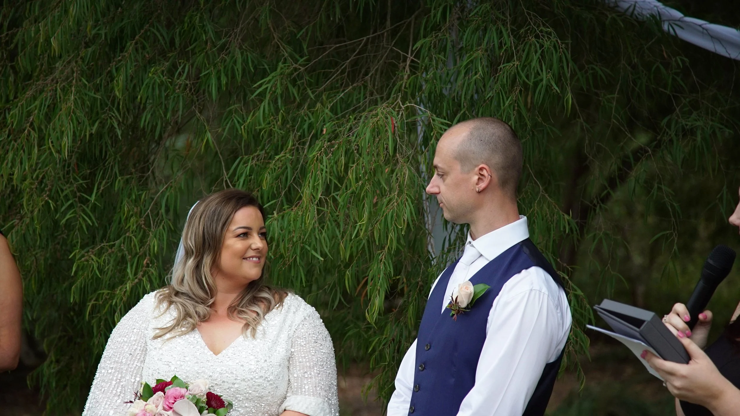 Brooke & Dan's Wedding - Photos at McClelland Sculpture Park & Gallery, Banks Brewery & The Deck, and ceremony at George Pentland Botanic Gardens in Frankston