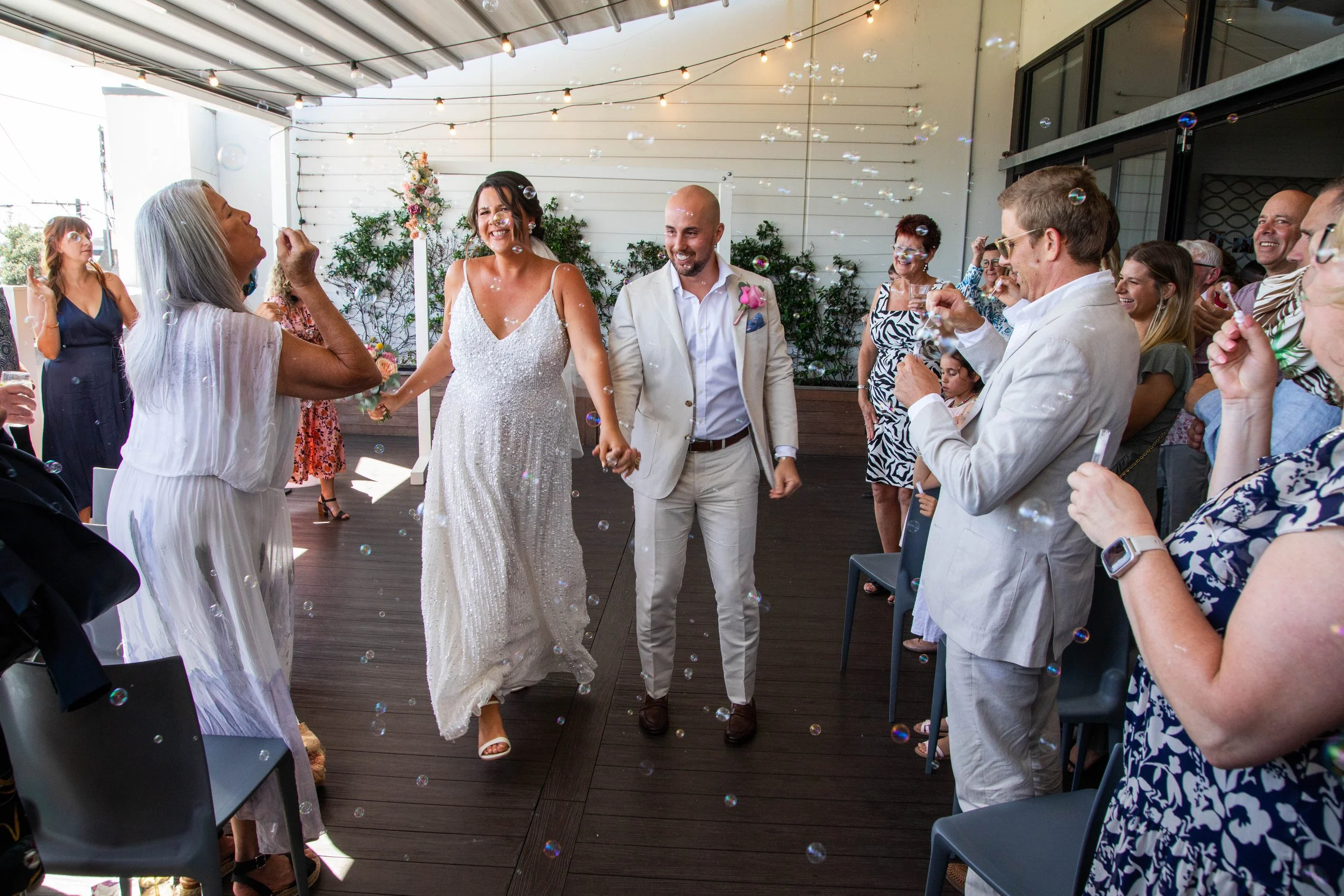 Bianca & Lewis' Wedding at True South in Black Rock 