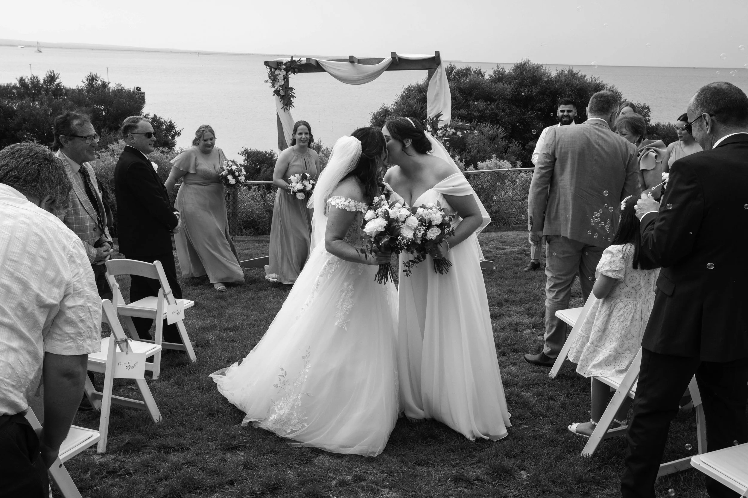 Serena & Kate’s Wedding - Ceremony at Portsea Hotel