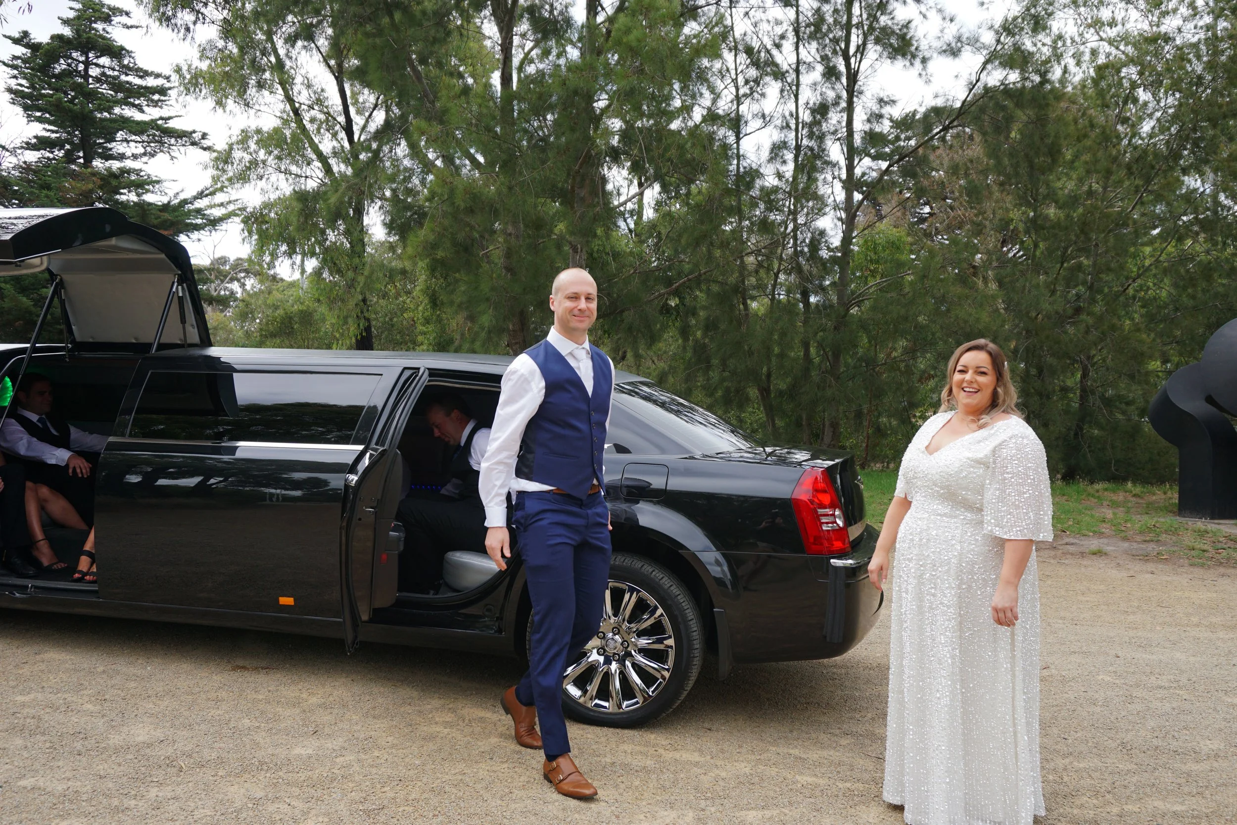 Brooke & Dan's Wedding - Photos at McClelland Sculpture Park & Gallery, Banks Brewery & The Deck, and ceremony at George Pentland Botanic Gardens in Frankston