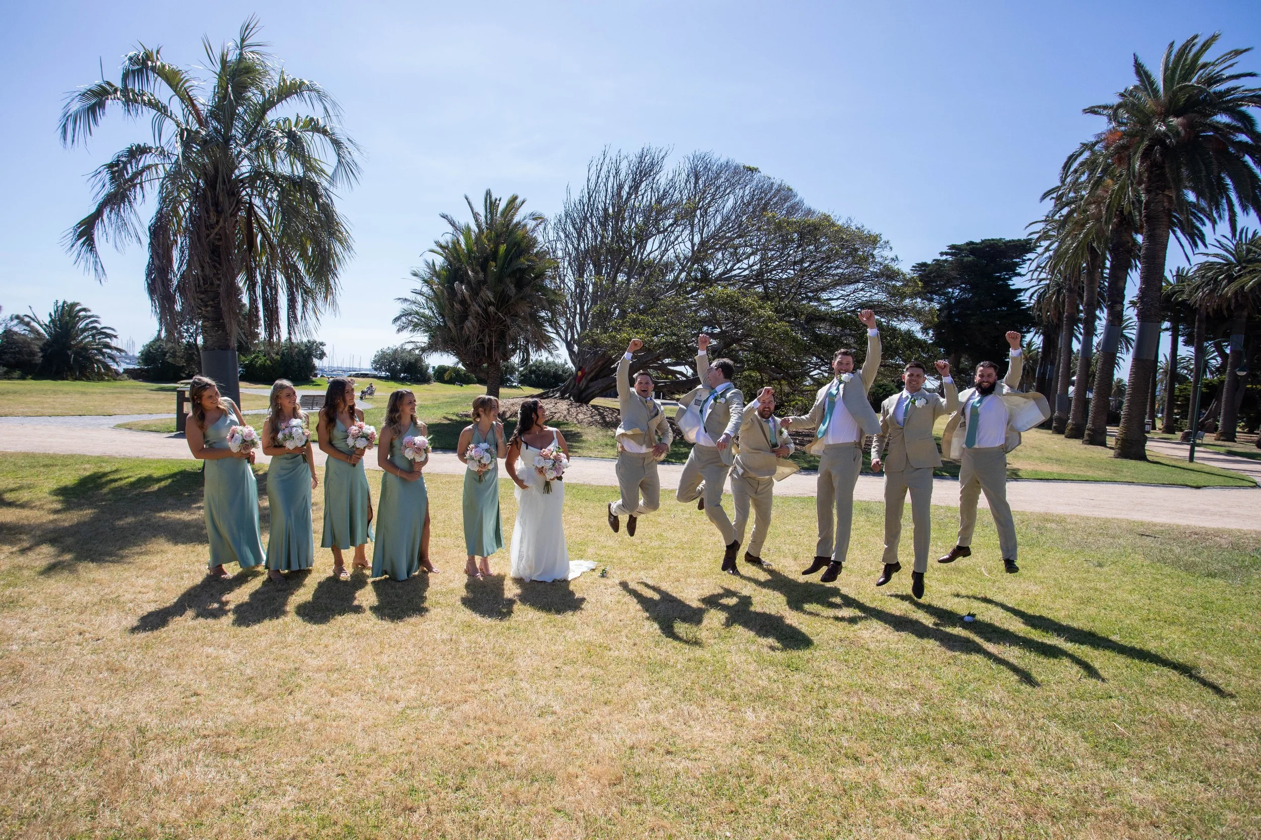 Amy & Matt’s Wedding photos at Catani Gardens in St Kilda
