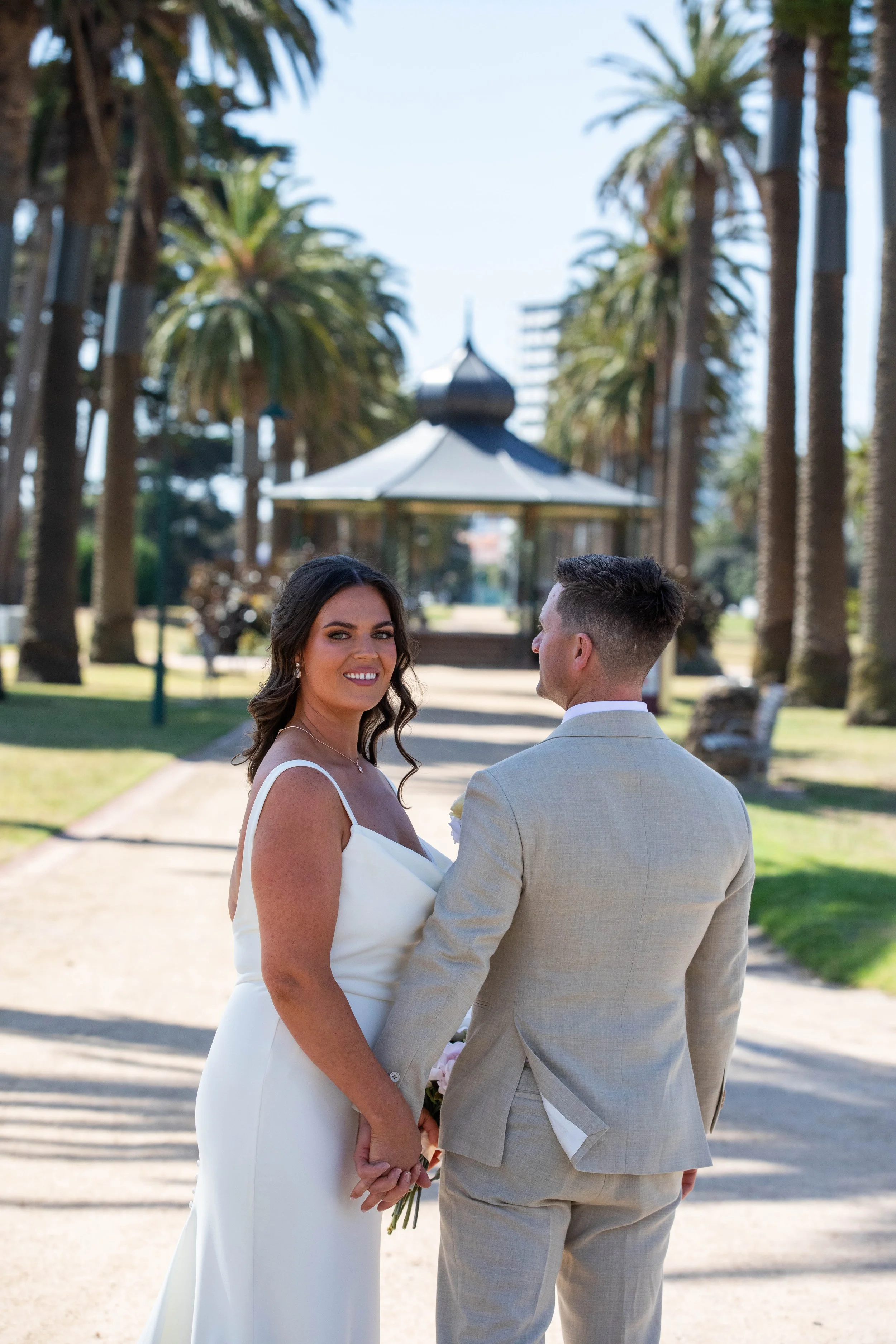 Amy & Matt’s Wedding photos at Catani Gardens in St Kilda