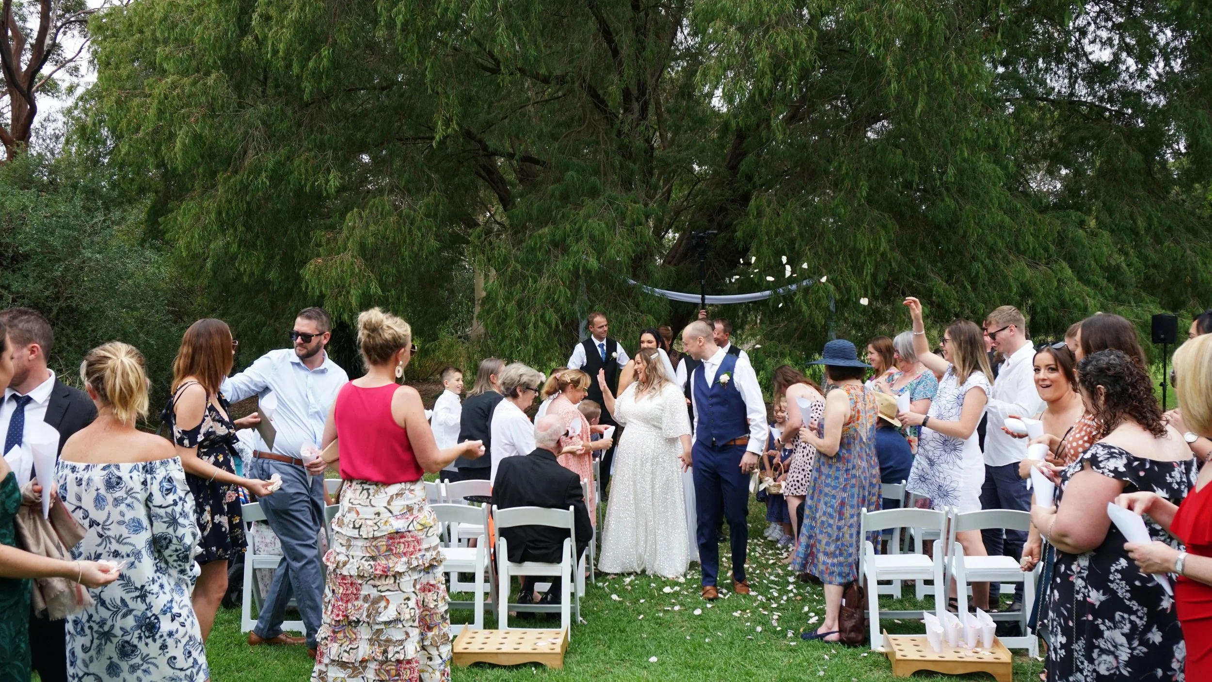 Brooke & Dan's Wedding - Photos at McClelland Sculpture Park & Gallery, Banks Brewery & The Deck, and ceremony at George Pentland Botanic Gardens in Frankston