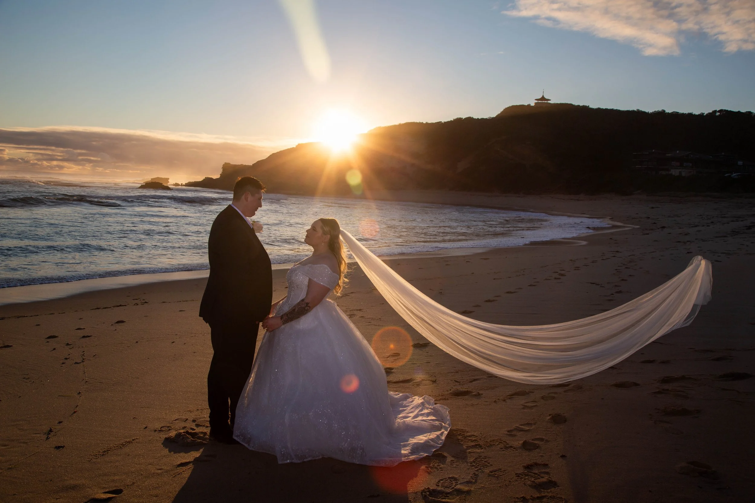Cassie & Daniel's Wedding at All Smiles Sorrento on the beach