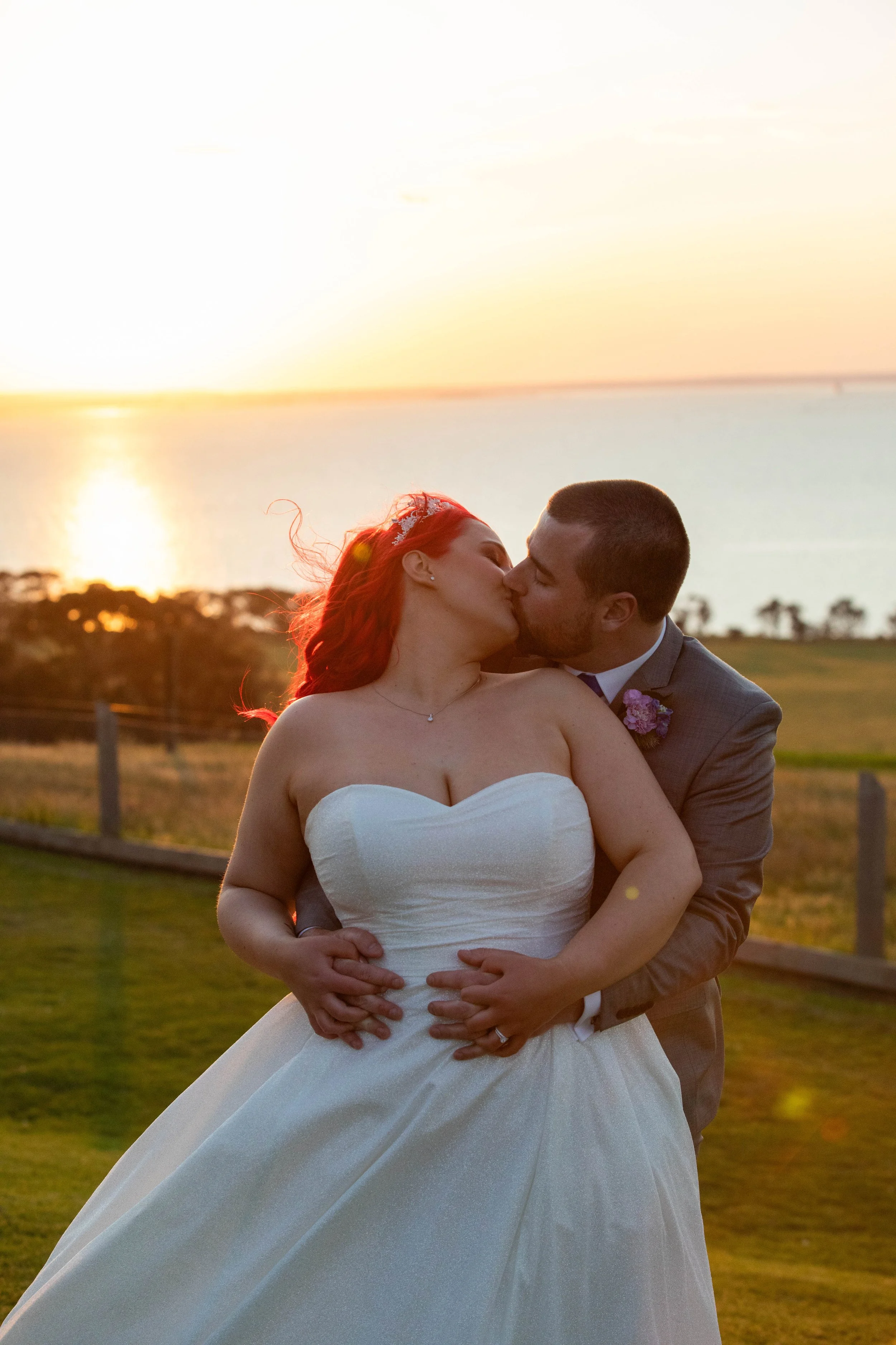 Chelsea & Garry’s Wedding ceremony and reception at Jack Rabbit Winery in Bellarine 