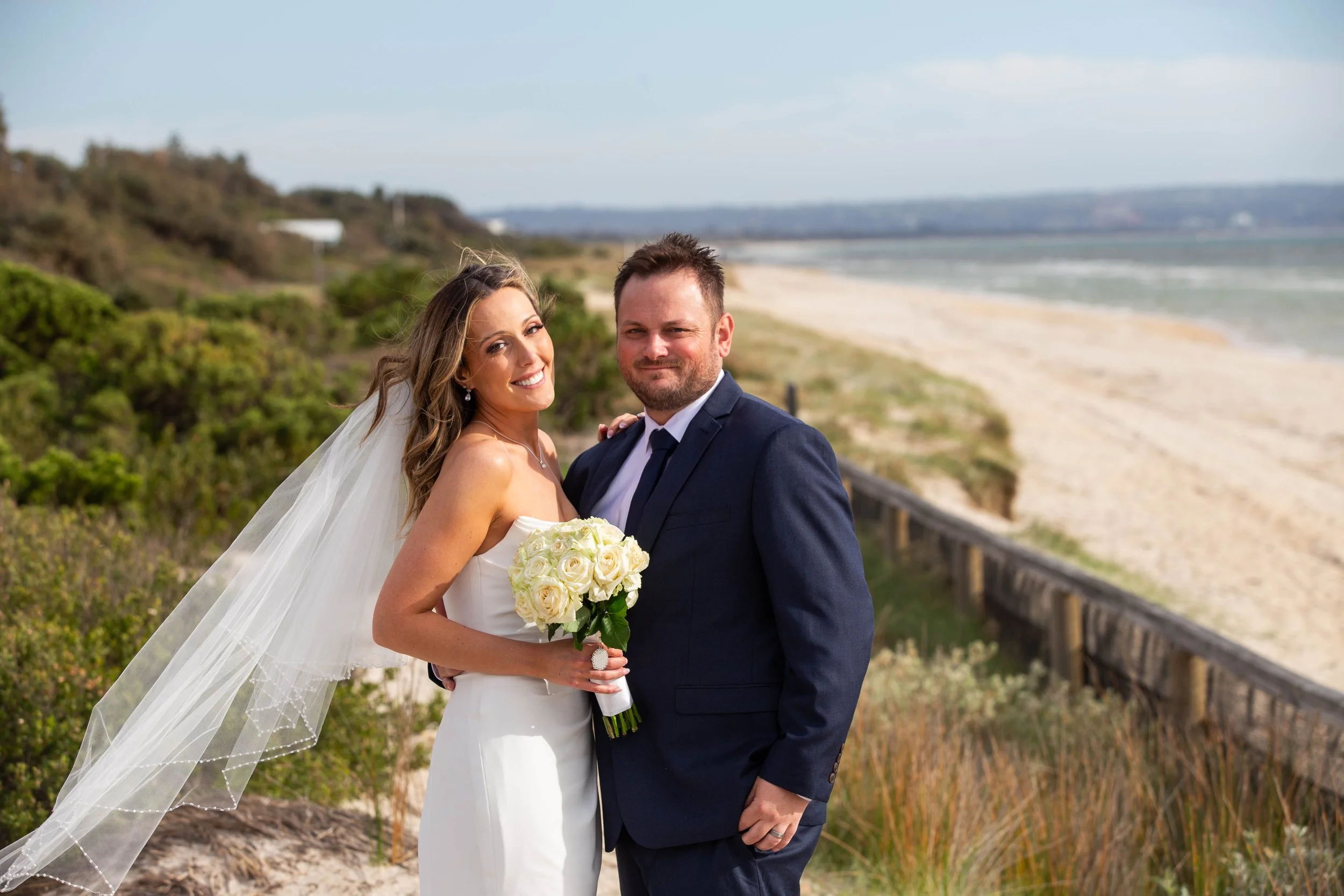 Tara & Scott’s Wedding - Ceremony in Somerville, Photo Shoot in Bonbeach & Reception at Mordialloc Life Saving Club