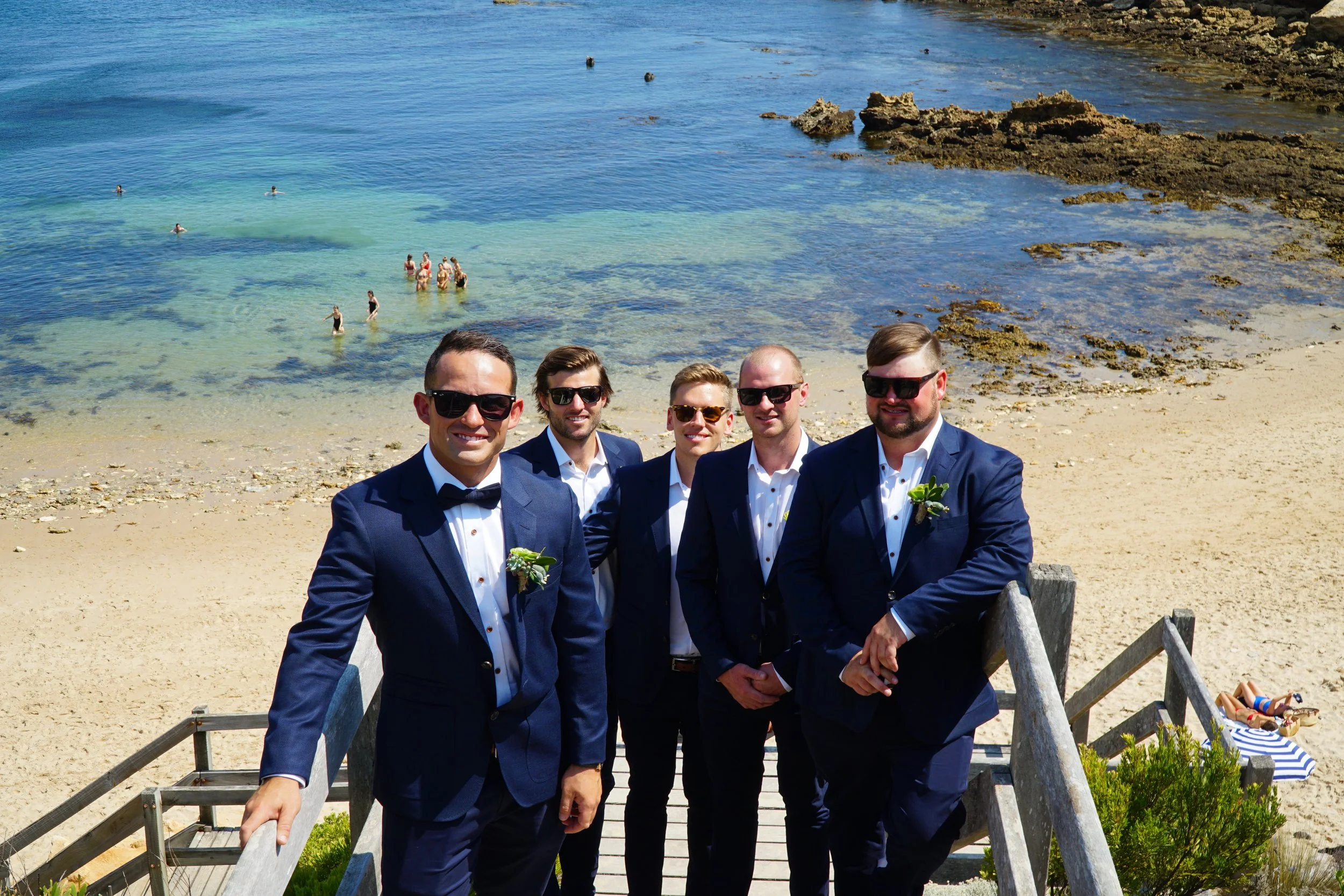 Bec & Tom's Wedding at Blairgowrie Yacht Squadron, Photo Shoots at Rye Foreshore, Rye Beach & Rye Ocean Beach 