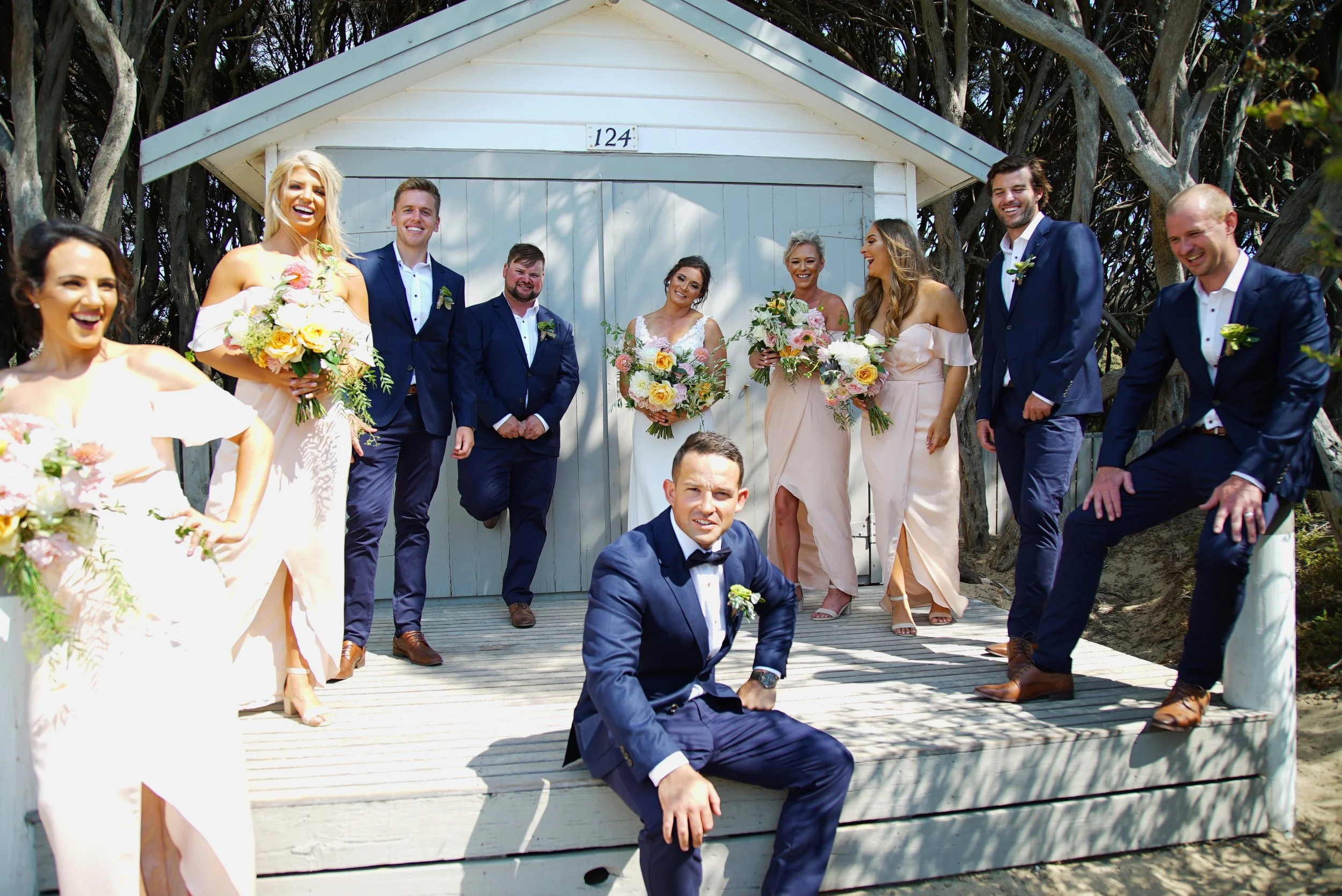 Bec & Tom's Wedding at Blairgowrie Yacht Squadron, Photo Shoots at Rye Foreshore, Rye Beach & Rye Ocean Beach 