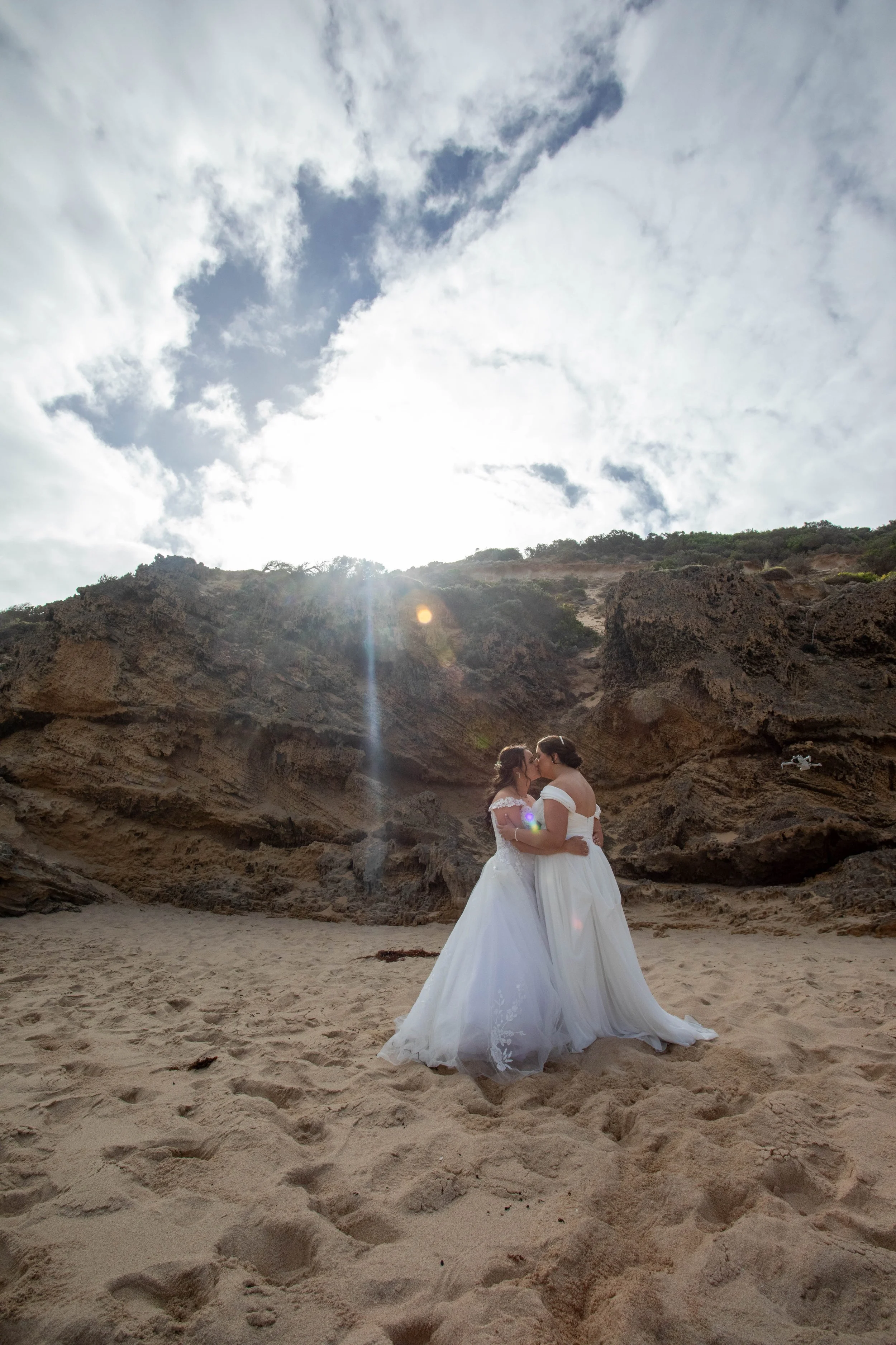 Serena & Kate’s Wedding - Photo Shoot at Sorrento Ocean Beach 