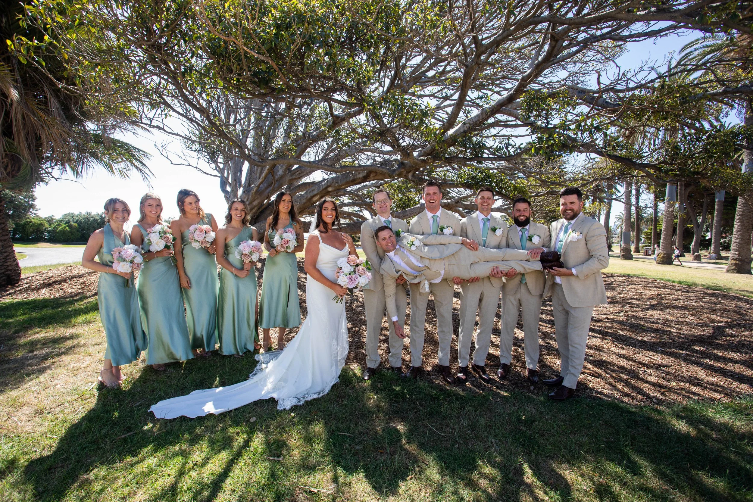Amy & Matt’s Wedding photos at Catani Gardens in St Kilda