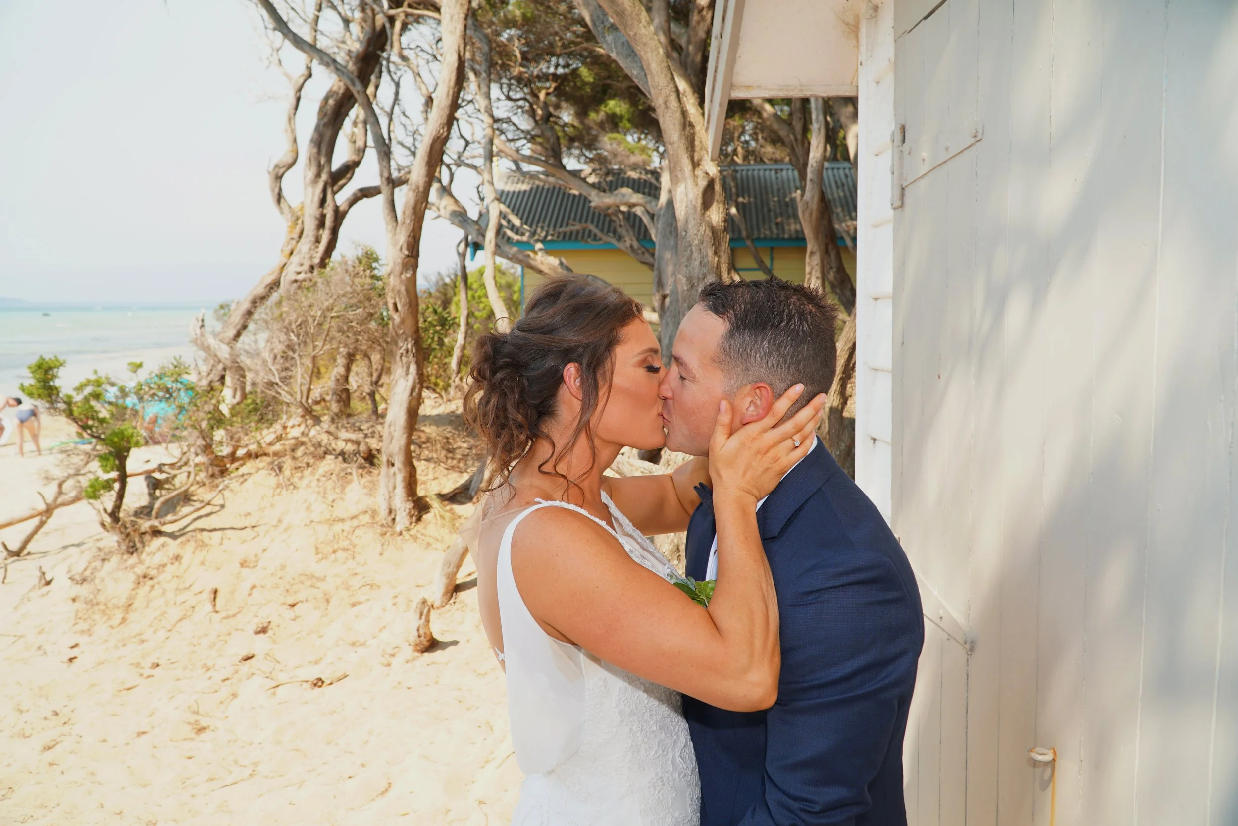 Bec & Tom's Wedding at Blairgowrie Yacht Squadron, Photo Shoots at Rye Foreshore, Rye Beach & Rye Ocean Beach 