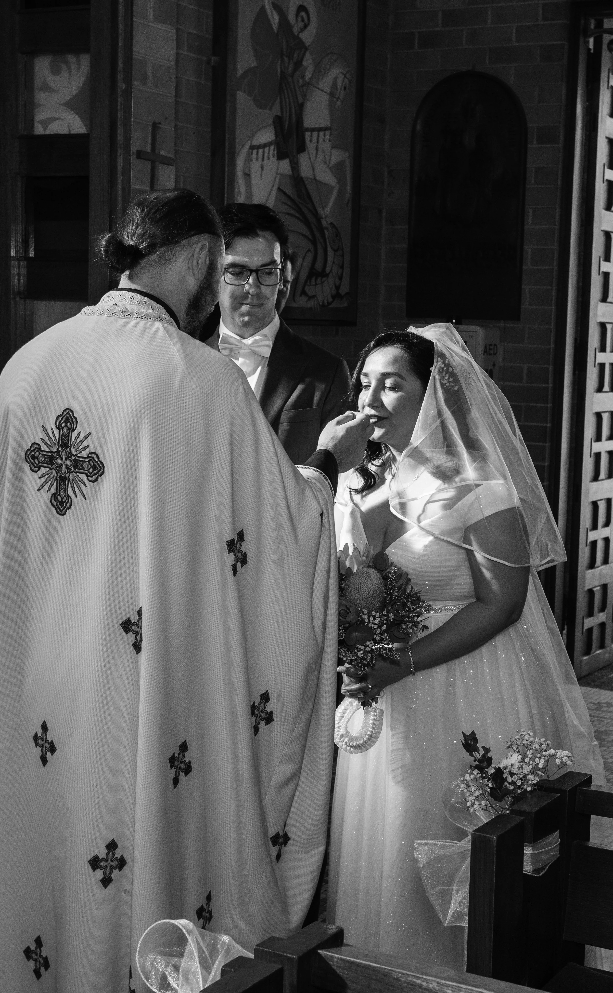 Abha & Andrew’s Wedding - Ceremony at Ukrainian Catholic Cathedral of Saints Peter and Paul 