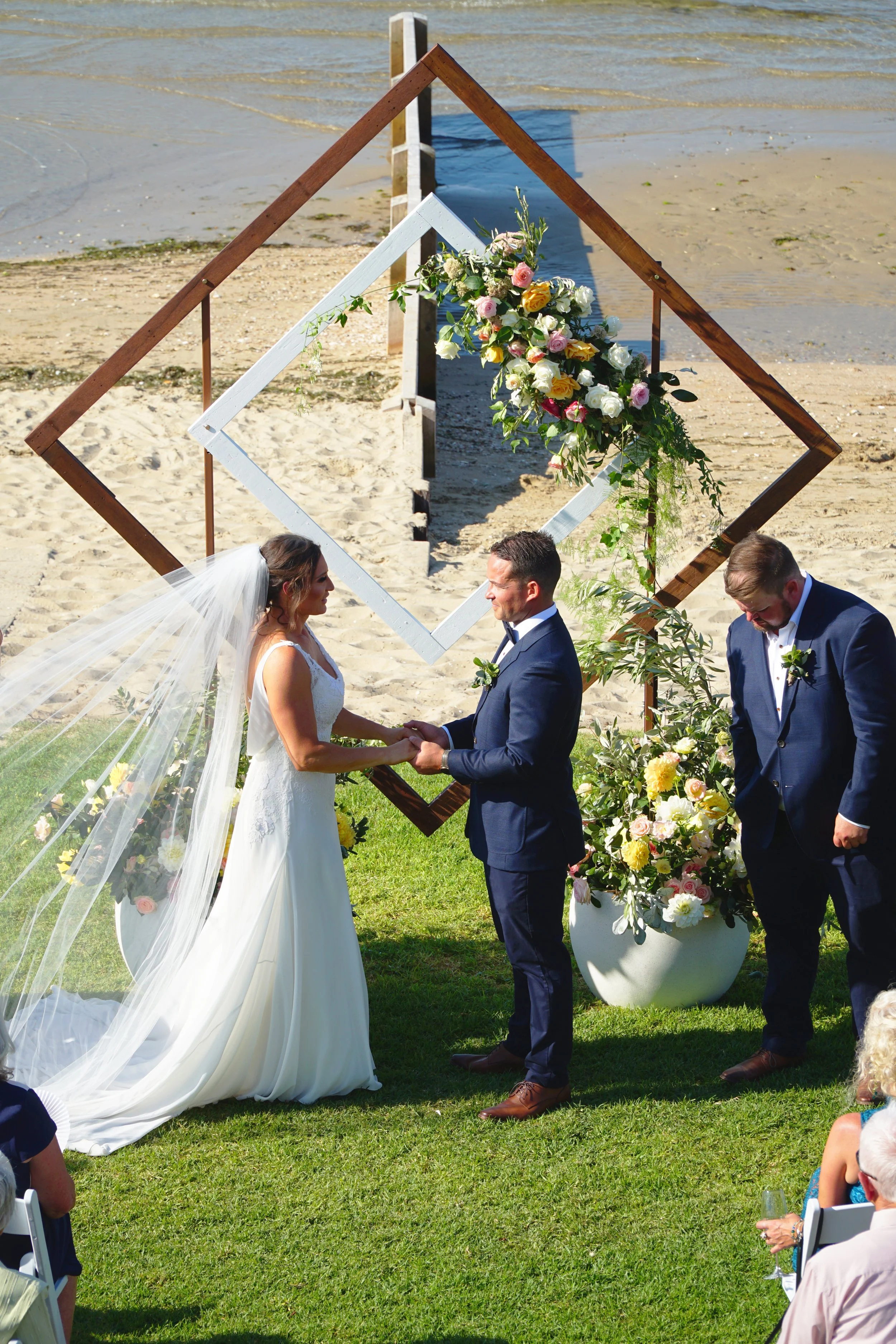 Bec & Tom's Wedding at Blairgowrie Yacht Squadron, Photo Shoots at Rye Foreshore, Rye Beach & Rye Ocean Beach 
