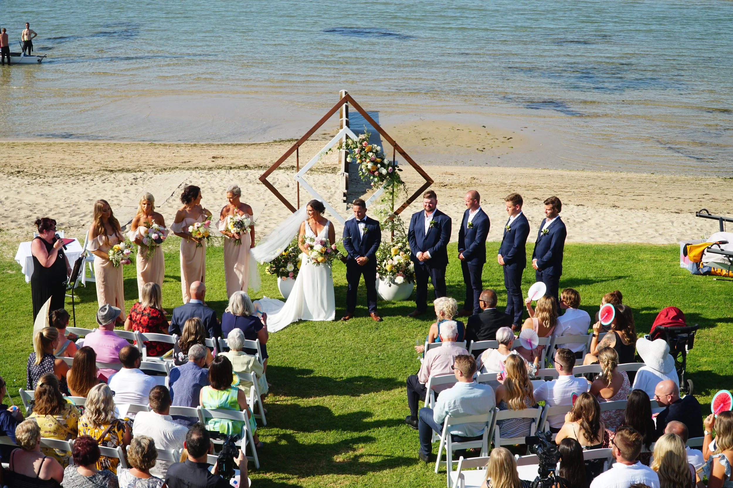 Bec & Tom's Wedding at Blairgowrie Yacht Squadron, Photo Shoots at Rye Foreshore, Rye Beach & Rye Ocean Beach 
