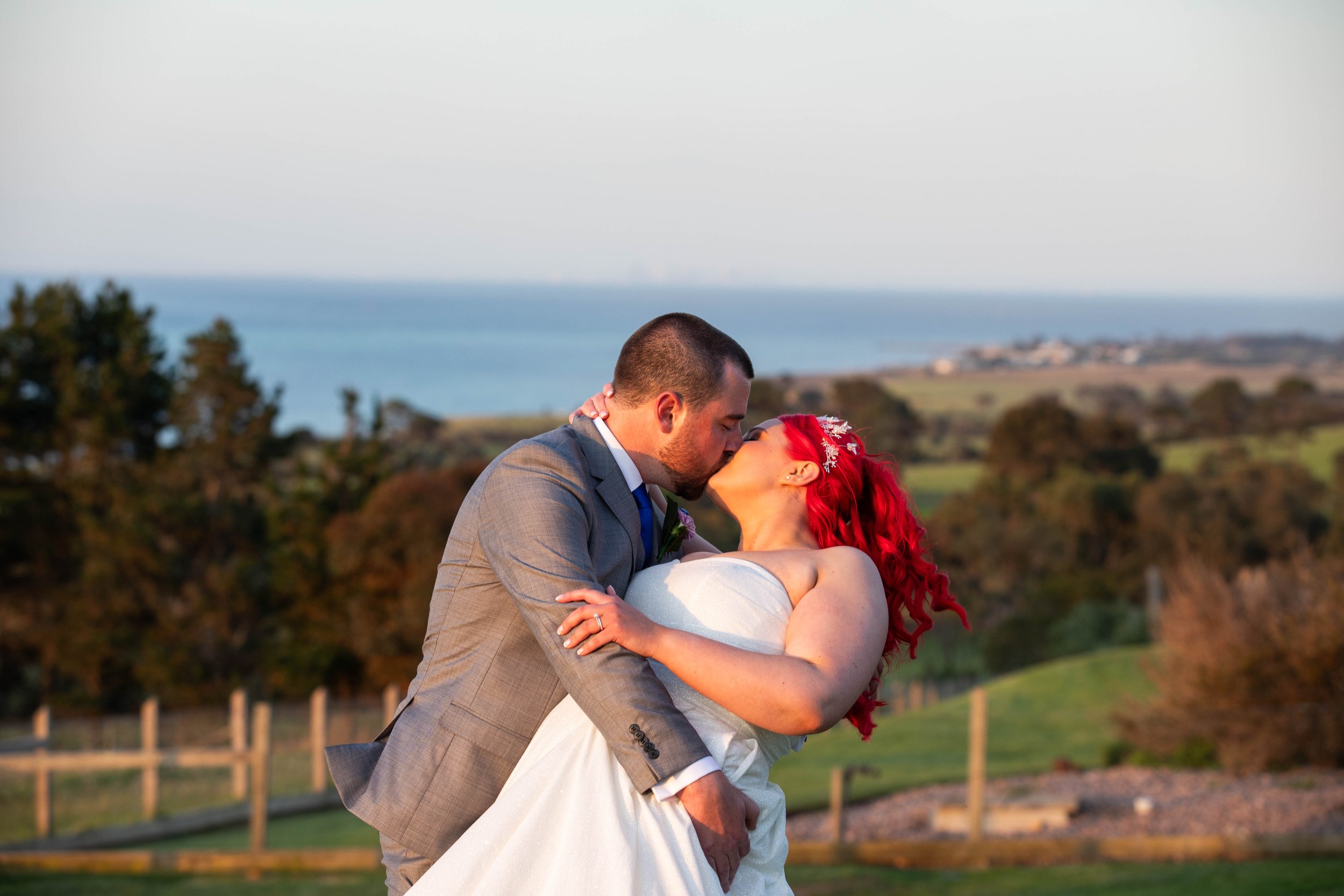 Chelsea & Garry’s Wedding ceremony and reception at Jack Rabbit Winery in Bellarine 