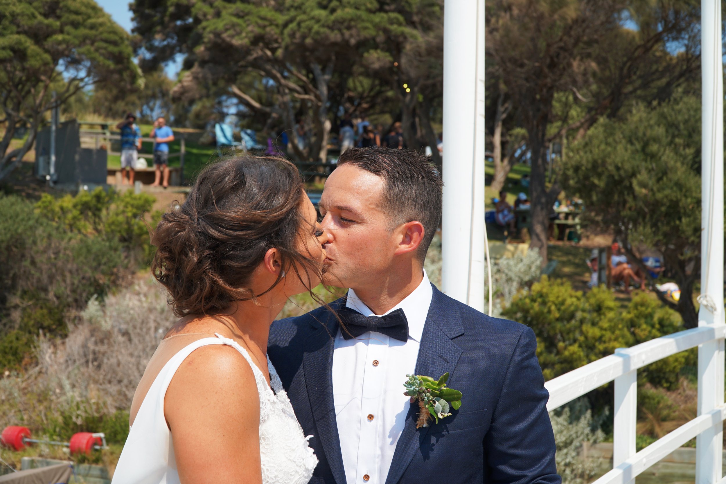 Bec & Tom's Wedding at Blairgowrie Yacht Squadron, Photo Shoots at Rye Foreshore, Rye Beach & Rye Ocean Beach 