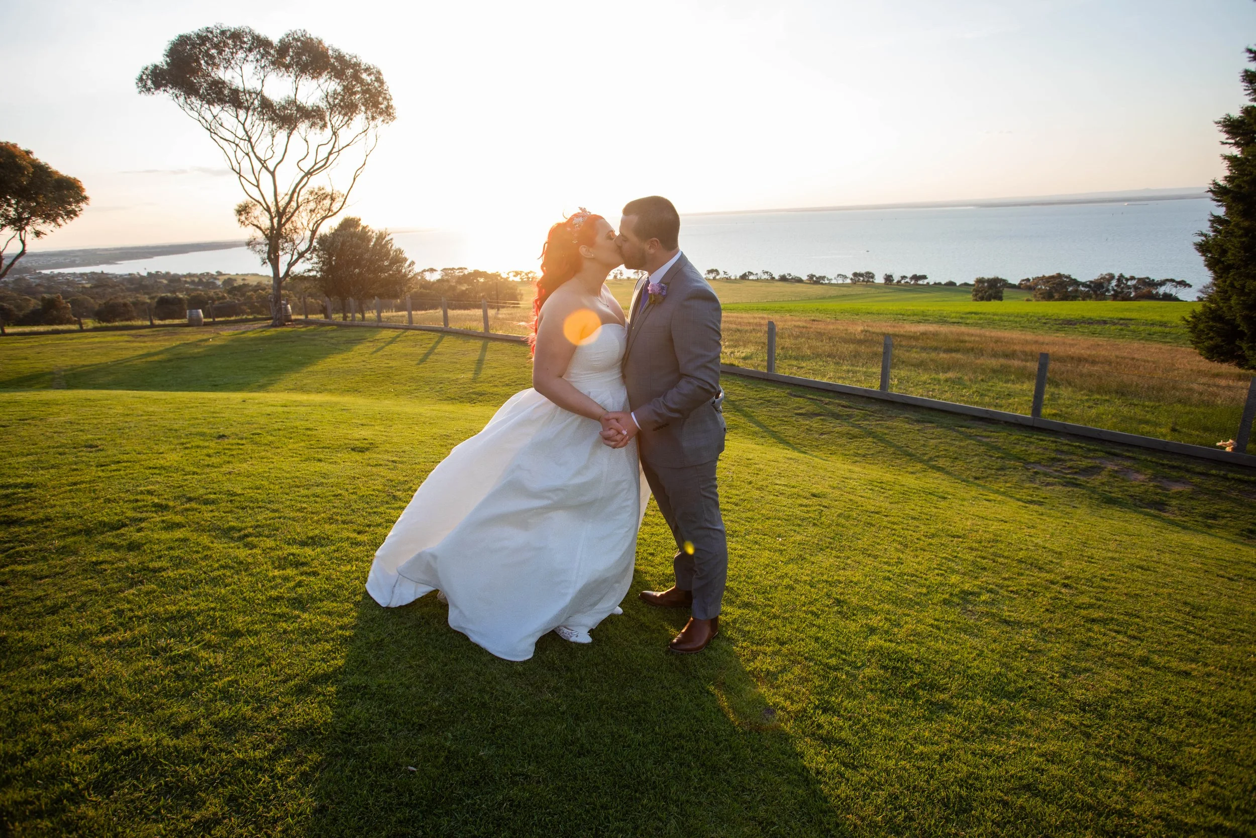 Chelsea & Garry’s Wedding ceremony and reception at Jack Rabbit Winery in Bellarine 