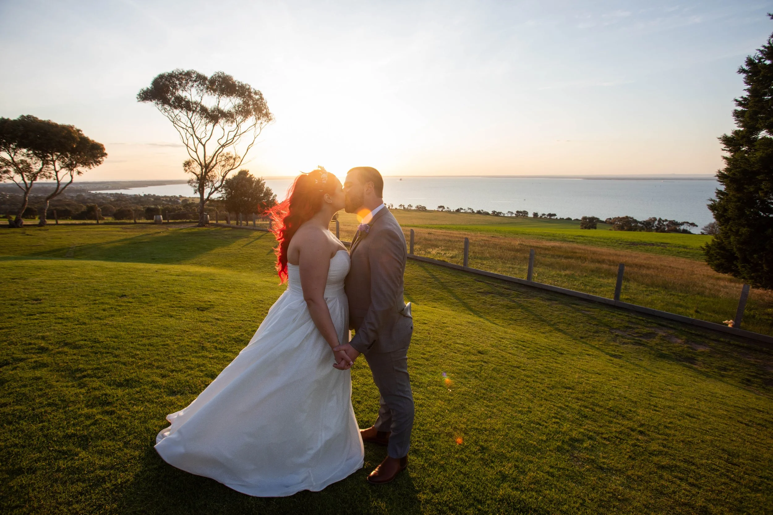 Chelsea & Garry’s Wedding ceremony and reception at Jack Rabbit Winery in Bellarine 
