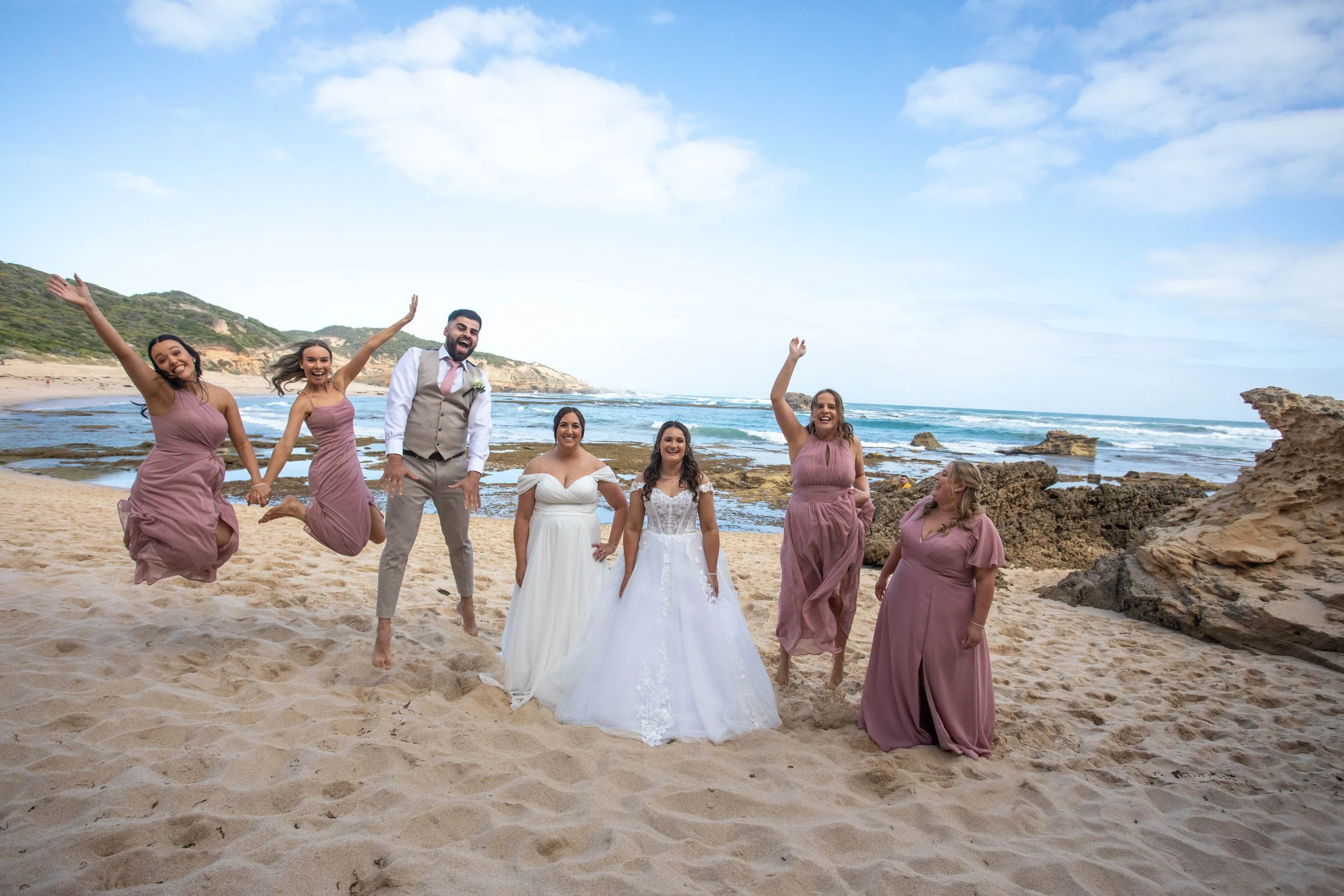 Serena & Kate’s Wedding - Photo Shoot at Sorrento Ocean Beach 