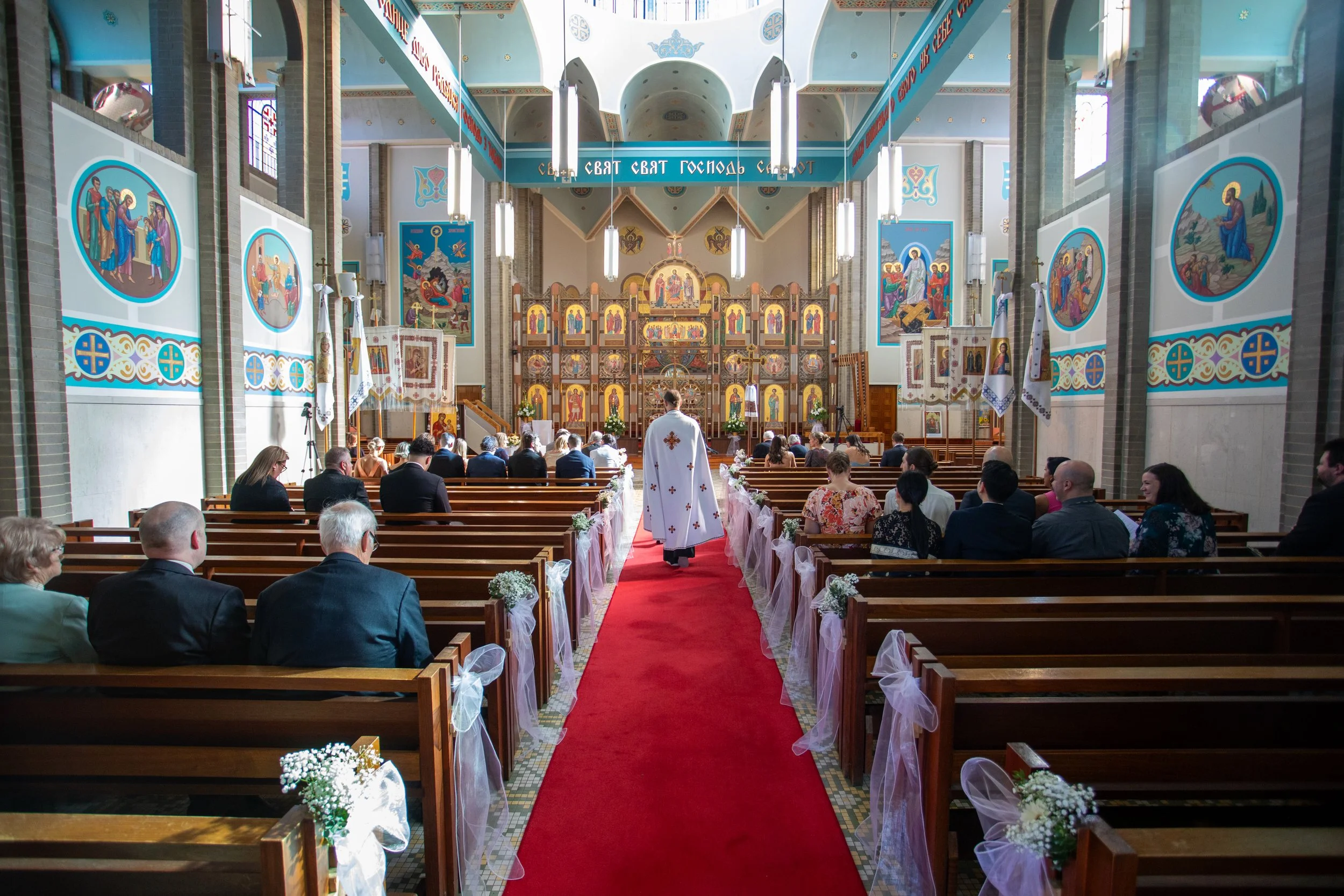 Abha & Andrew’s Wedding - Ceremony Ukrainian Catholic Cathedral of Saints Peter and Paul in North Melbourne