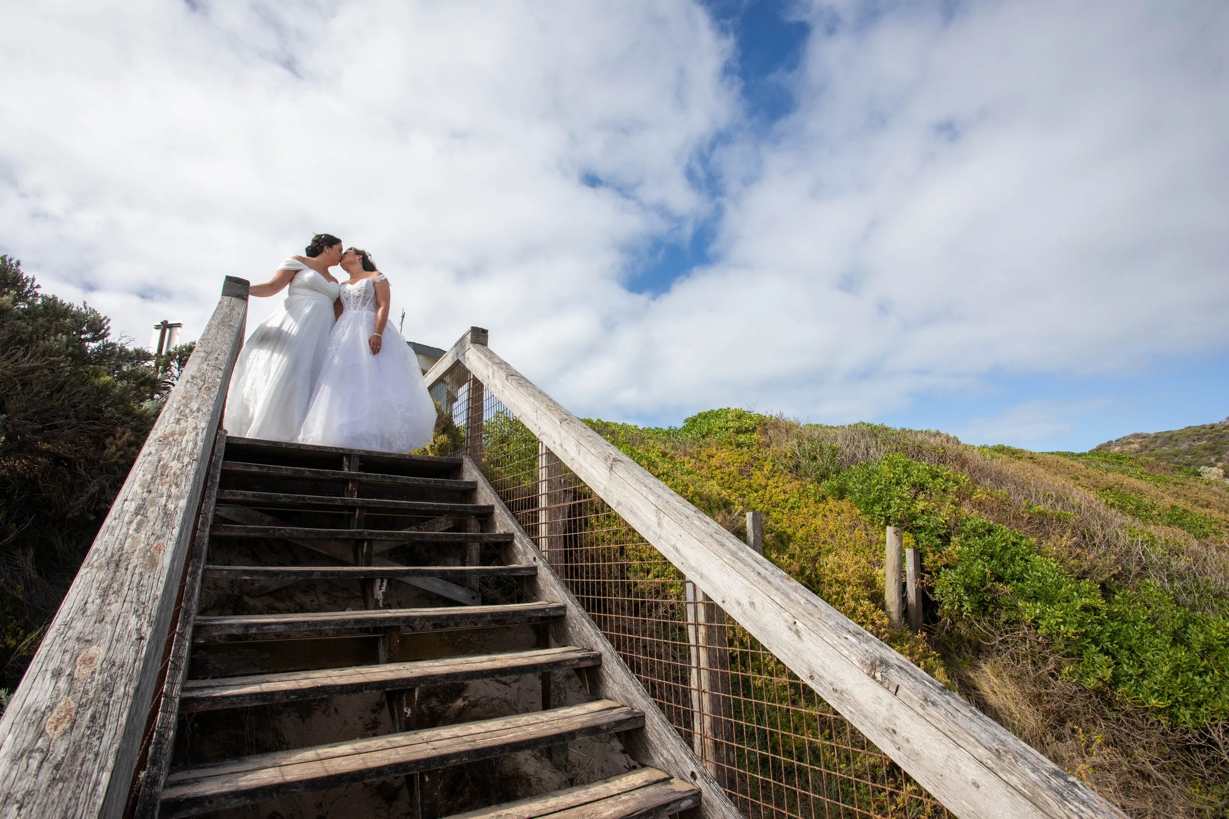 Serena & Kate’s Wedding - Photo Shoot at Sorrento Ocean Beach 