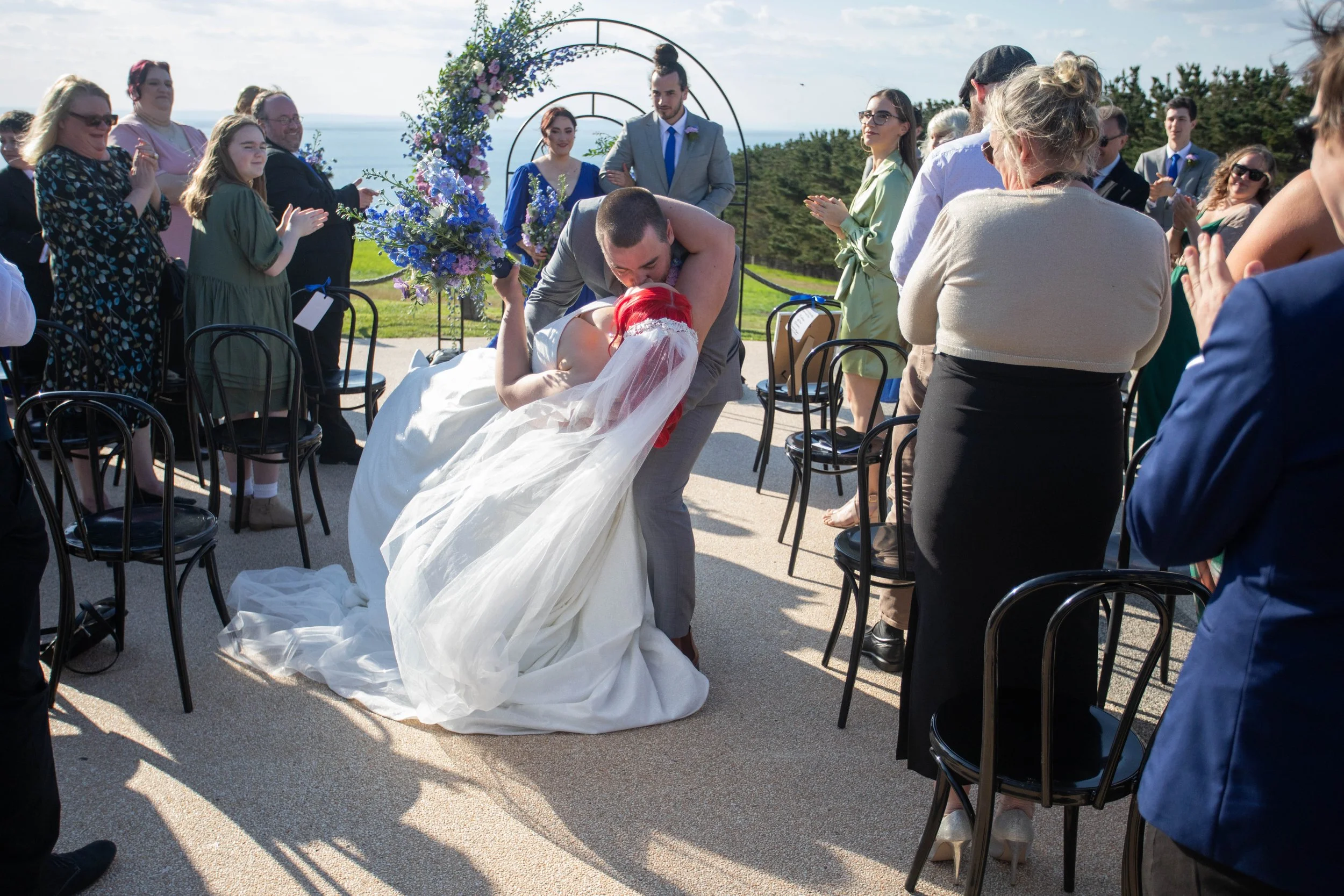 Chelsea & Garry’s Wedding ceremony and reception at Jack Rabbit Winery in Bellarine 