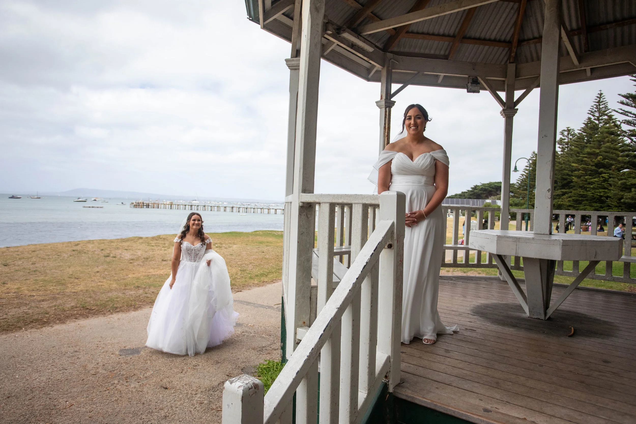 Serena & Kate’s Wedding - First Look at Sorrento Beach 