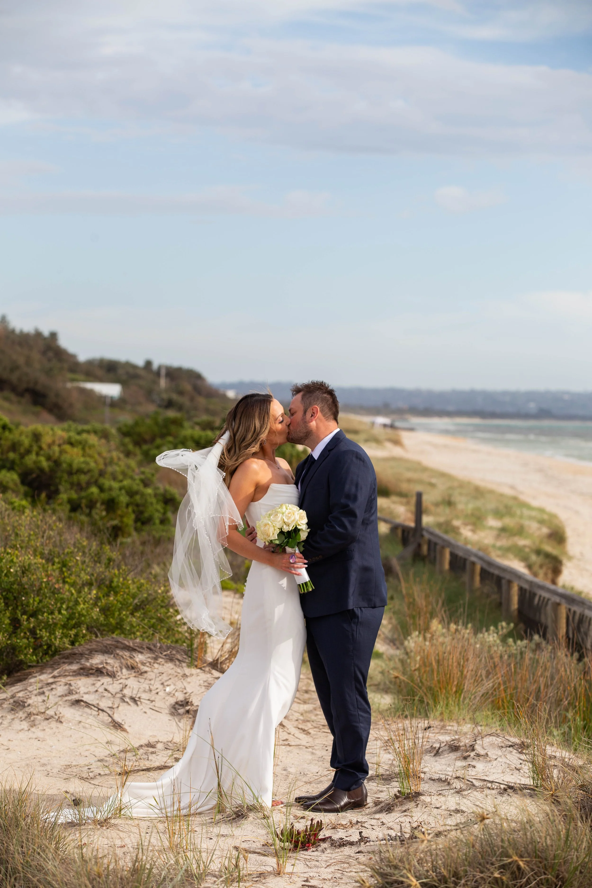 Tara & Scott’s Wedding - Ceremony in Somerville, Photo Shoot in Bonbeach & Reception at Mordialloc Life Saving Club