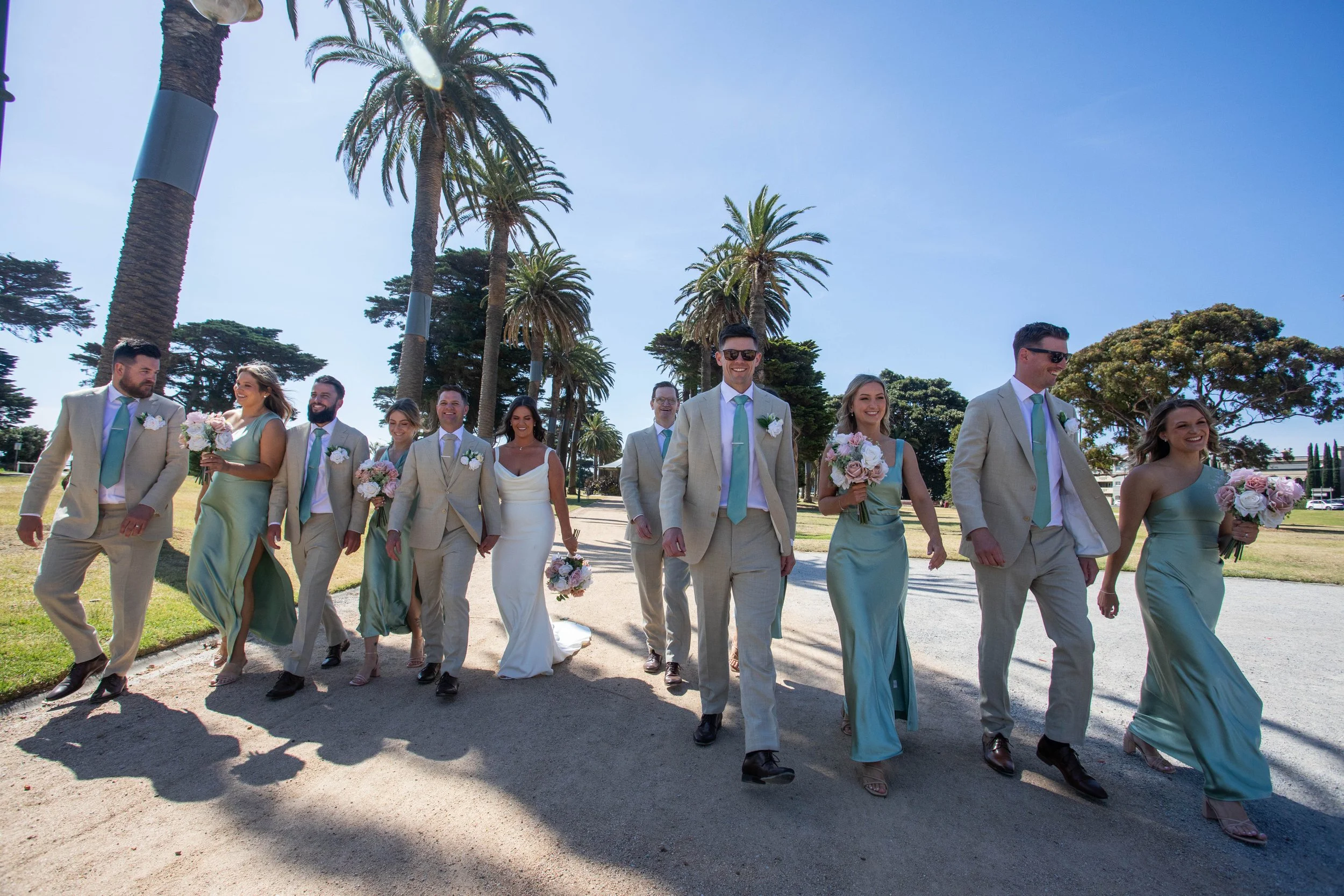 Amy & Matt’s Wedding photos at Catani Gardens in St Kilda