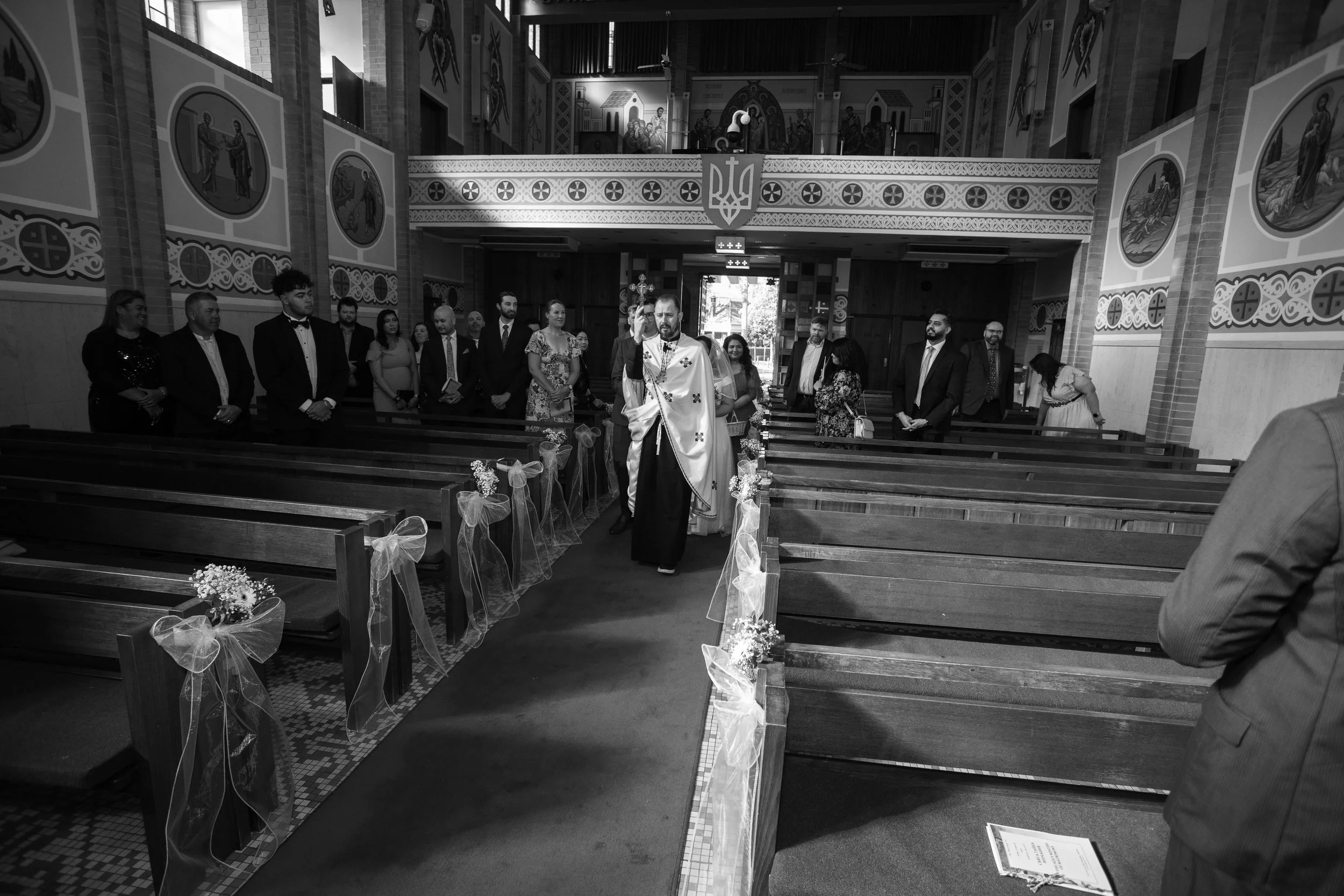 Abha & Andrew’s Wedding - Ceremony at Ukrainian Catholic Cathedral of Saints Peter and Paul 