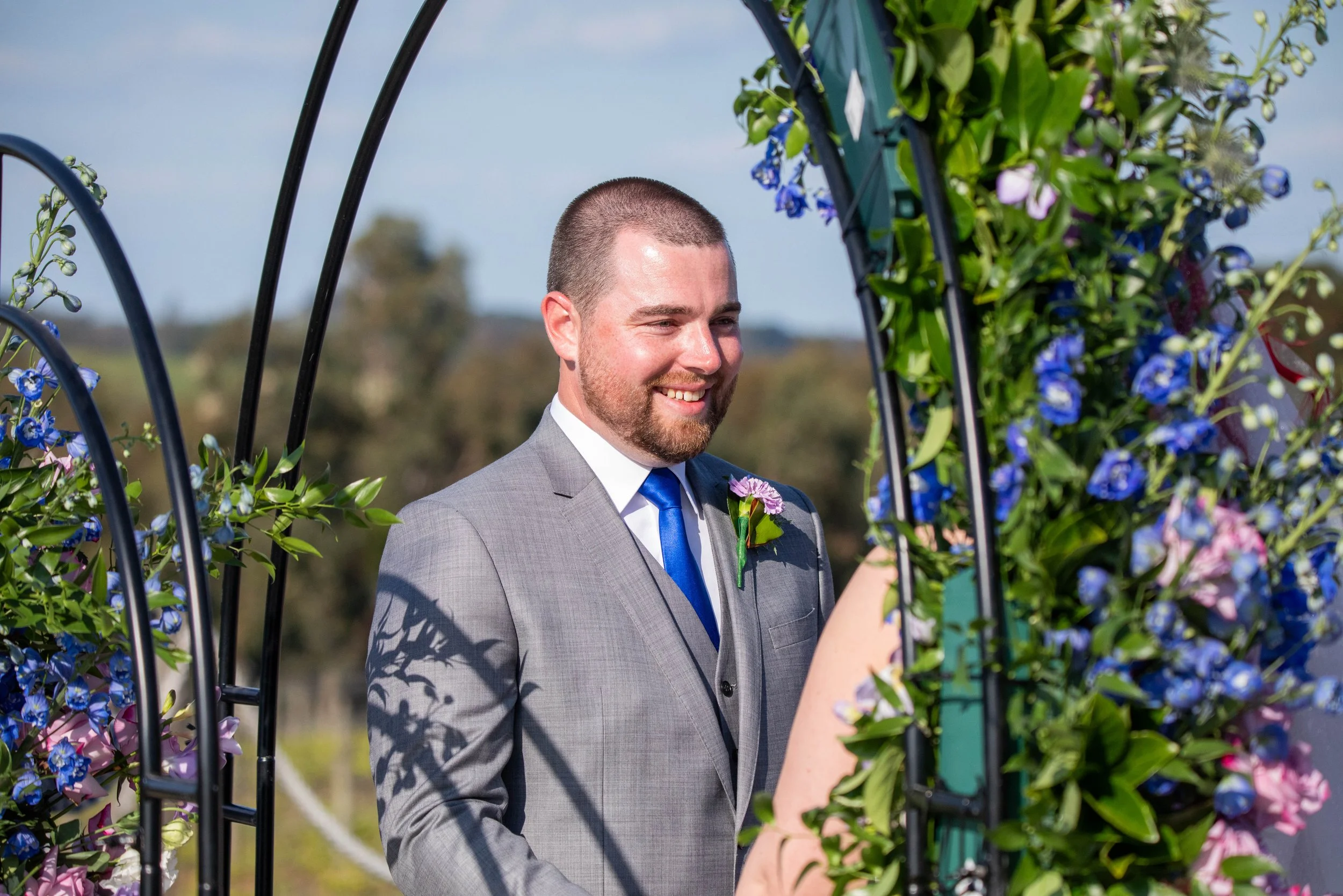 Chelsea & Garry’s Wedding ceremony and reception at Jack Rabbit Winery in Bellarine 