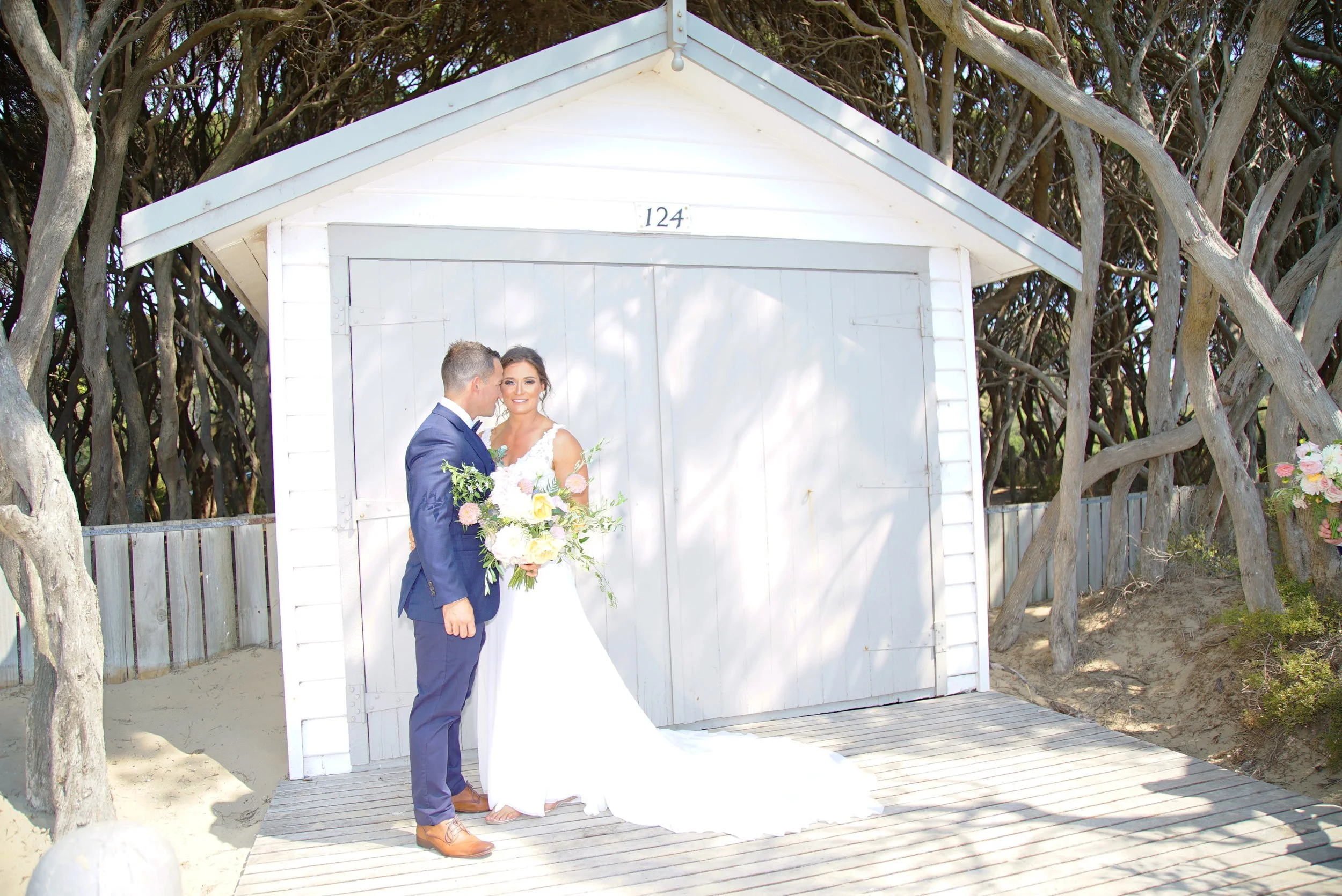 Bec & Tom's Wedding at Blairgowrie Yacht Squadron, Photo Shoots at Rye Foreshore, Rye Beach & Rye Ocean Beach 