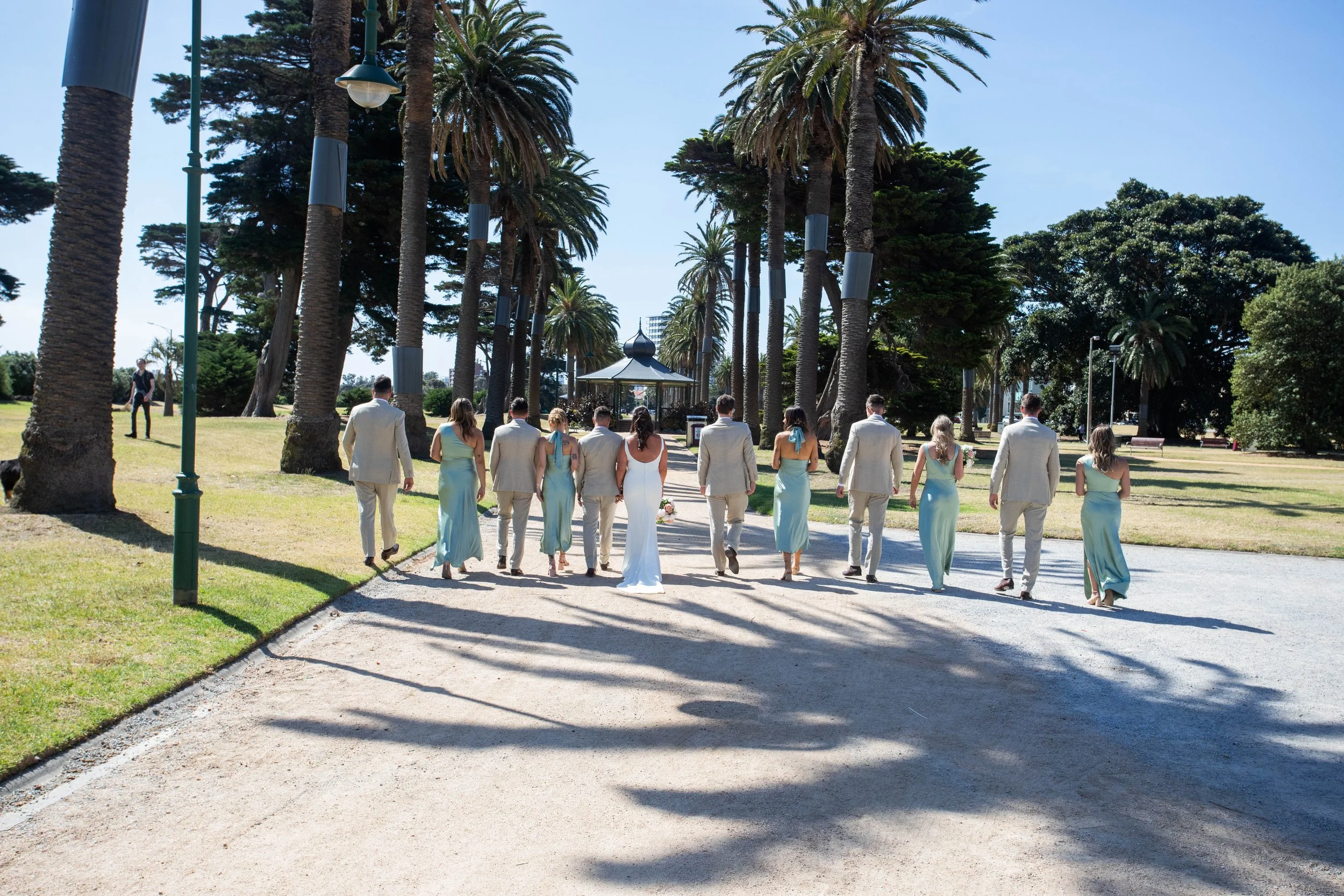Amy & Matt’s Wedding photos at Catani Gardens in St Kilda