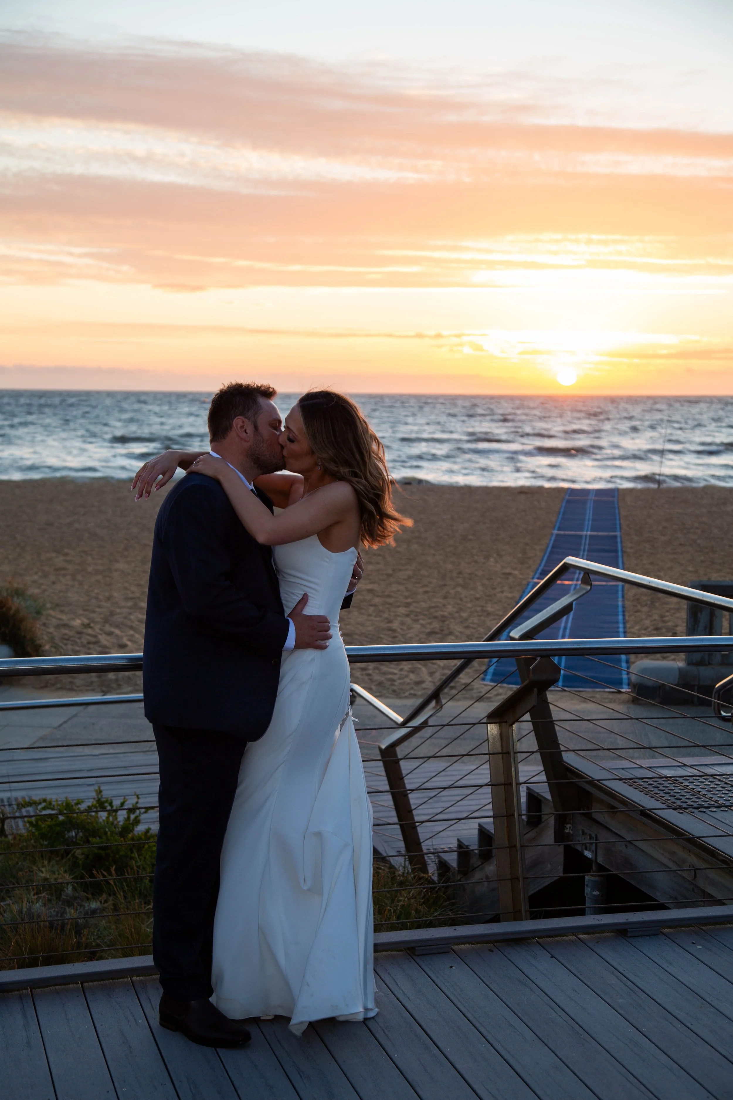 Tara & Scott’s Wedding - Ceremony in Somerville, Photo Shoot in Bonbeach & Reception at Mordialloc Life Saving Club