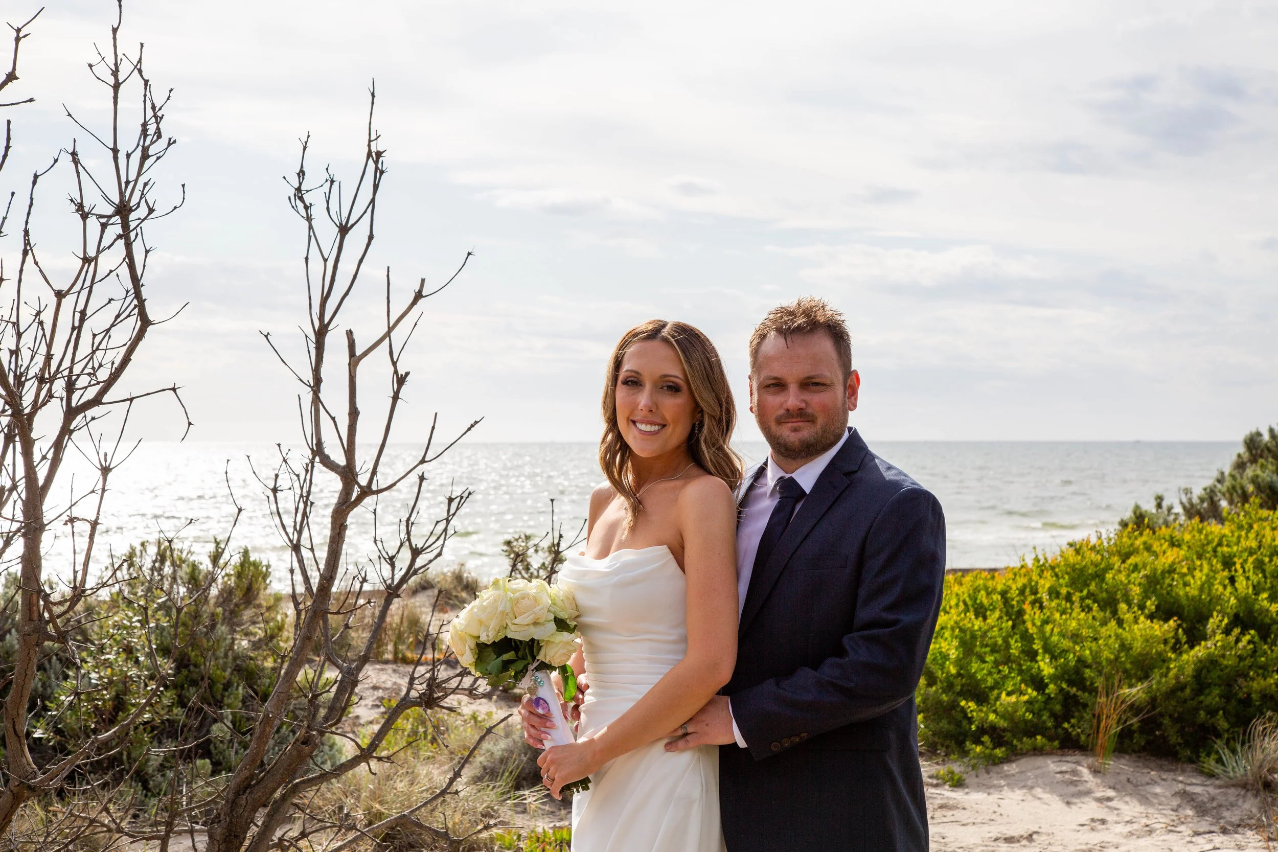 Tara & Scott’s Wedding - Ceremony in Somerville, Photo Shoot in Bonbeach & Reception at Mordialloc Life Saving Club