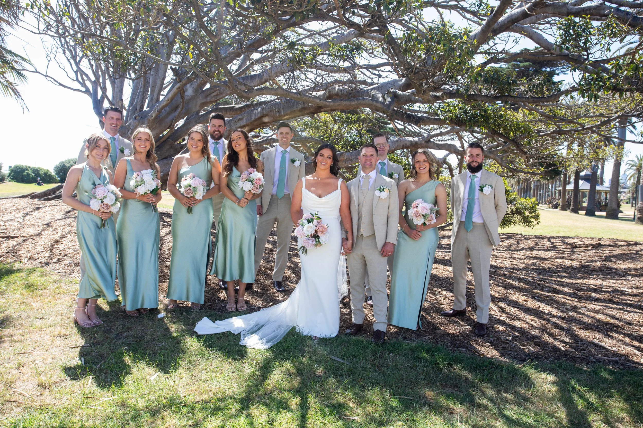 Amy & Matt’s Wedding photos at Catani Gardens in St Kilda