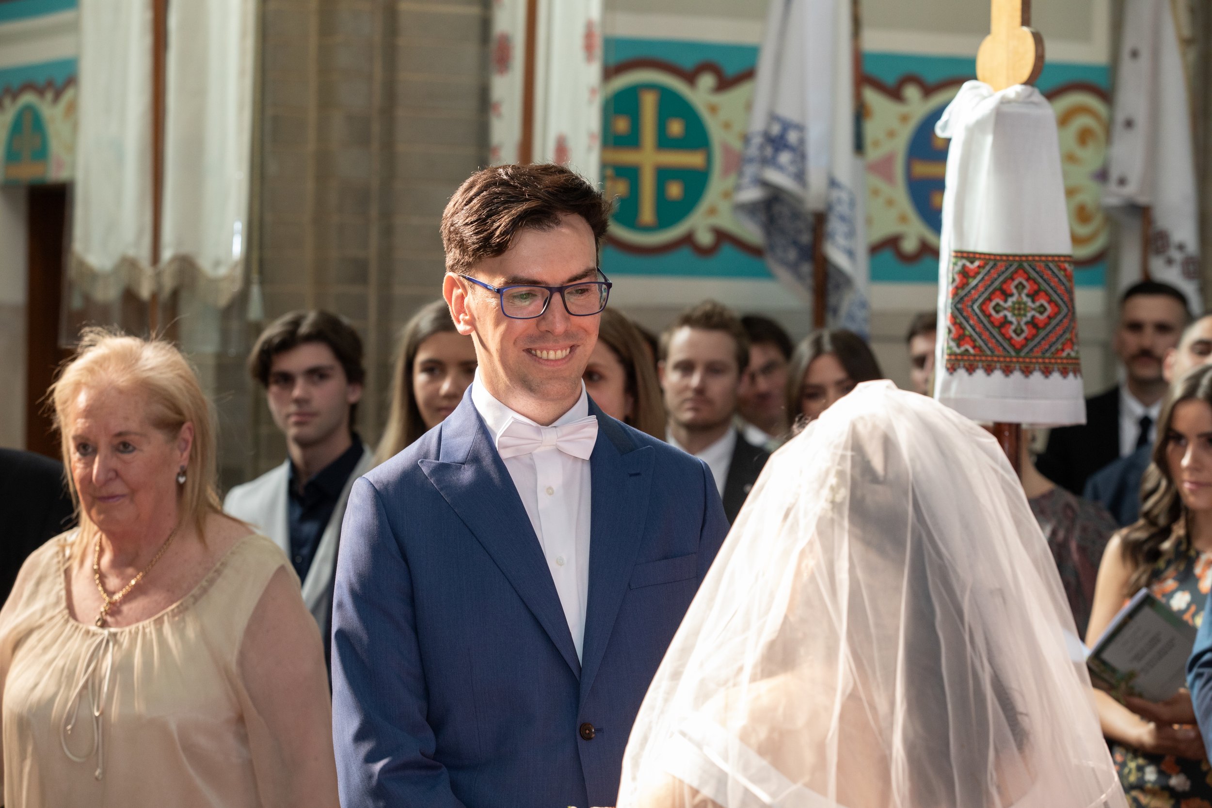 Abha & Andrew’s Wedding - Ceremony at Ukrainian Catholic Cathedral of Saints Peter and Paul 