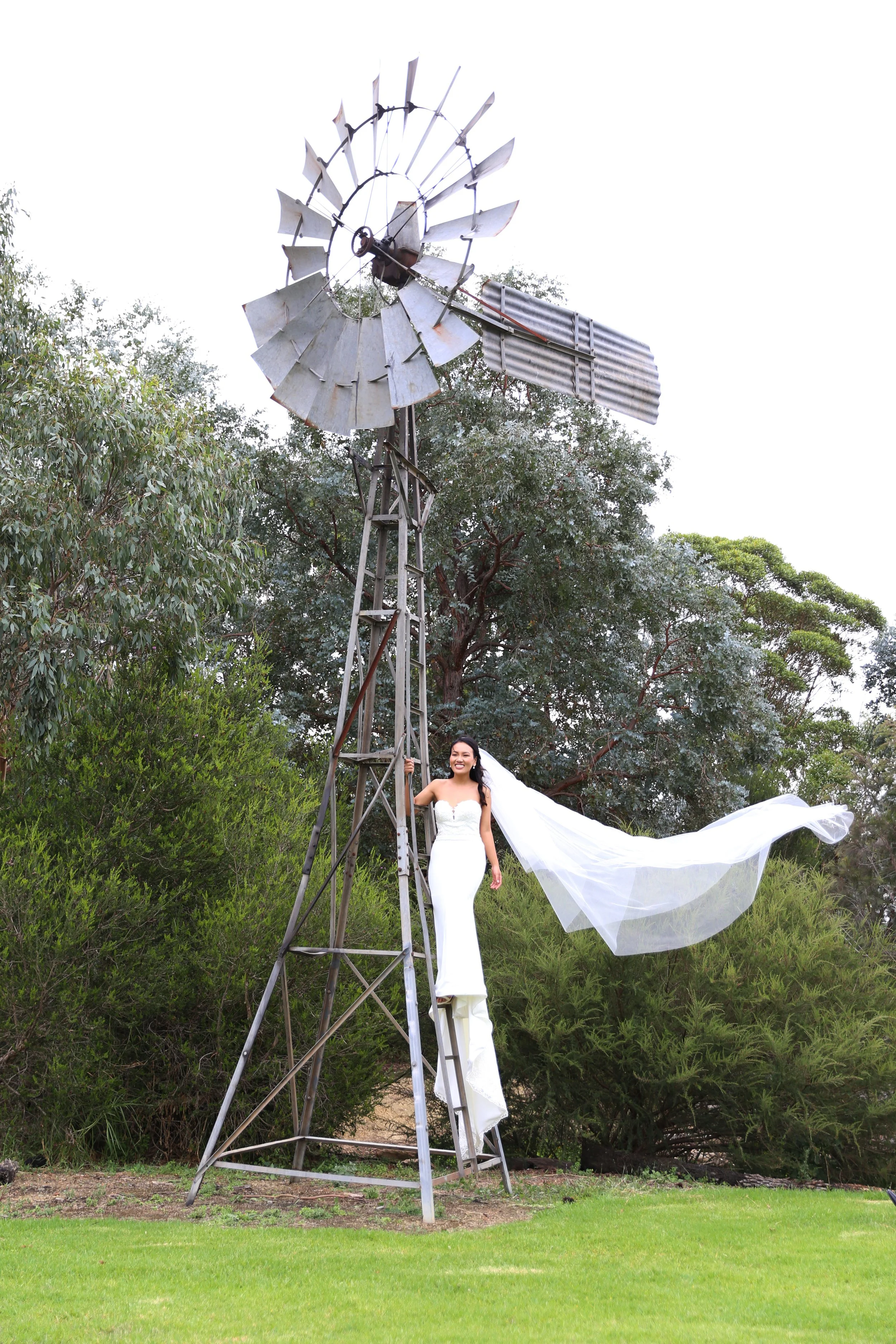 Mary & Armando's Wedding at Life Ministry Church in Chirnside Park with Mary looking beautiful before the ceremony