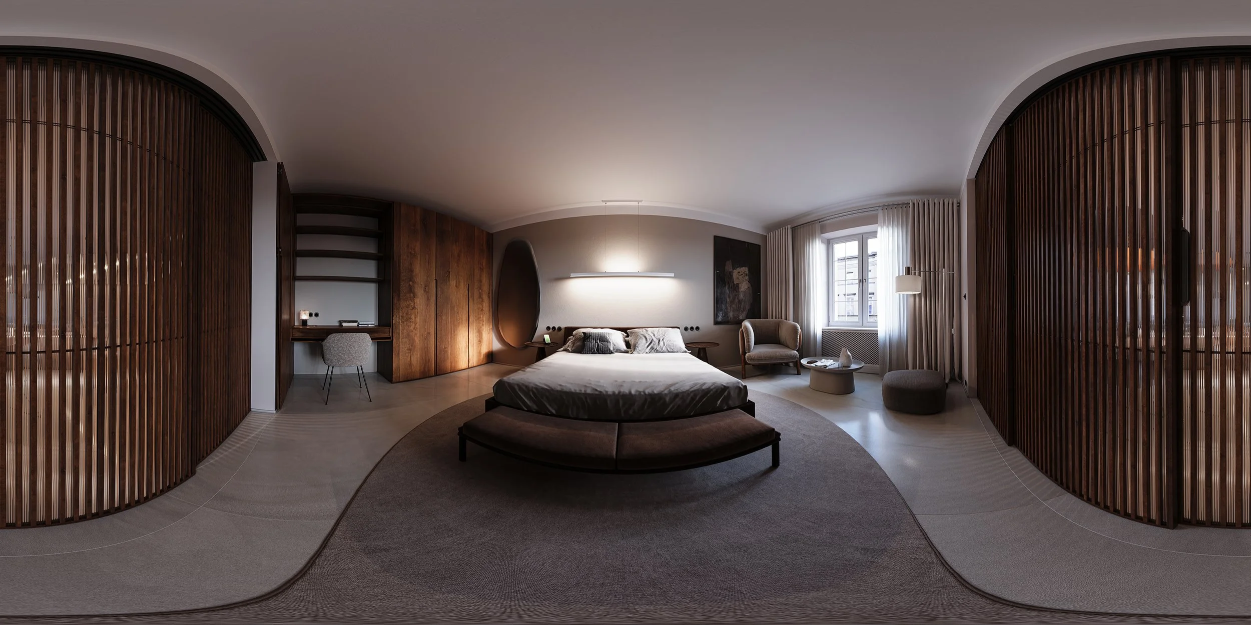 Off-plan property development 3D render exterior view